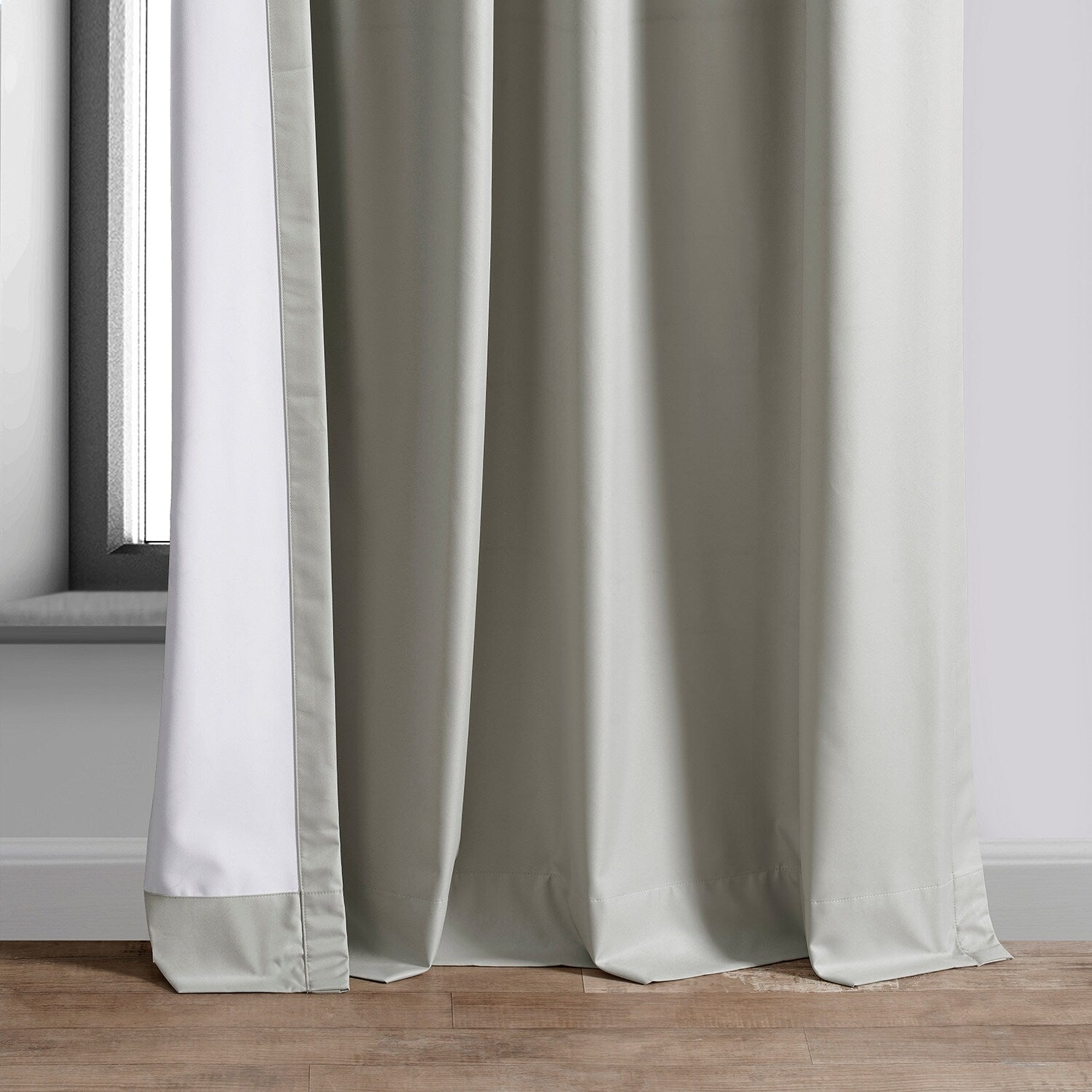 Exclusive Fabrics Essential Polyester Solid Blackout Curtains - Thermal Insulated Window Curtains Rod Pocket (Single Panel)