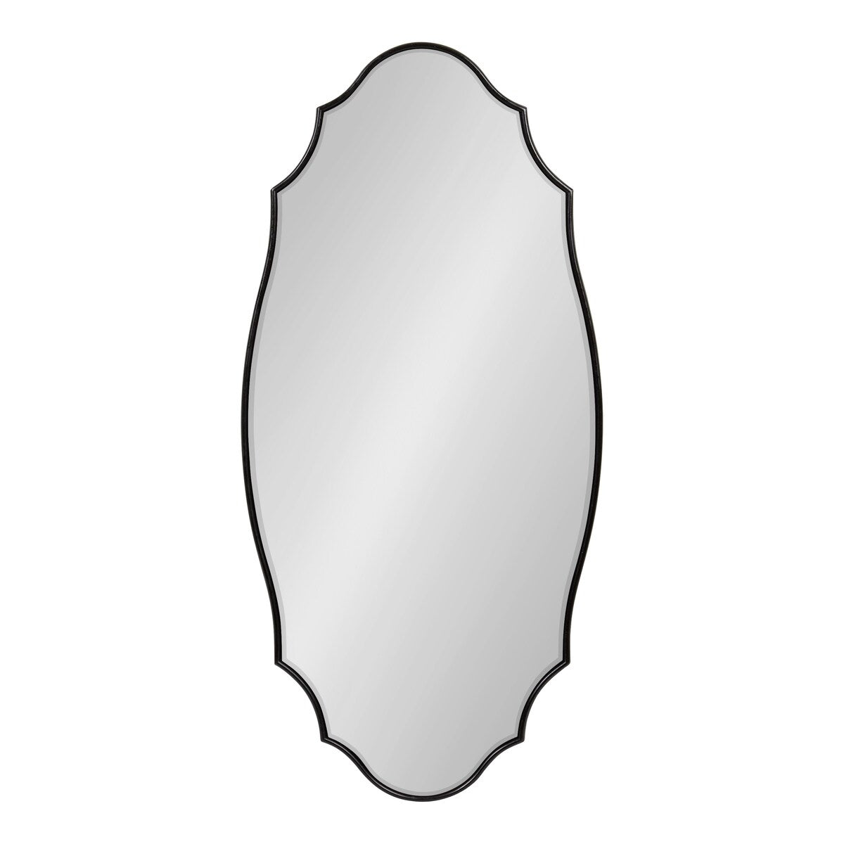 Kate and Laurel Leanna Scalloped Oval Wall Mirror