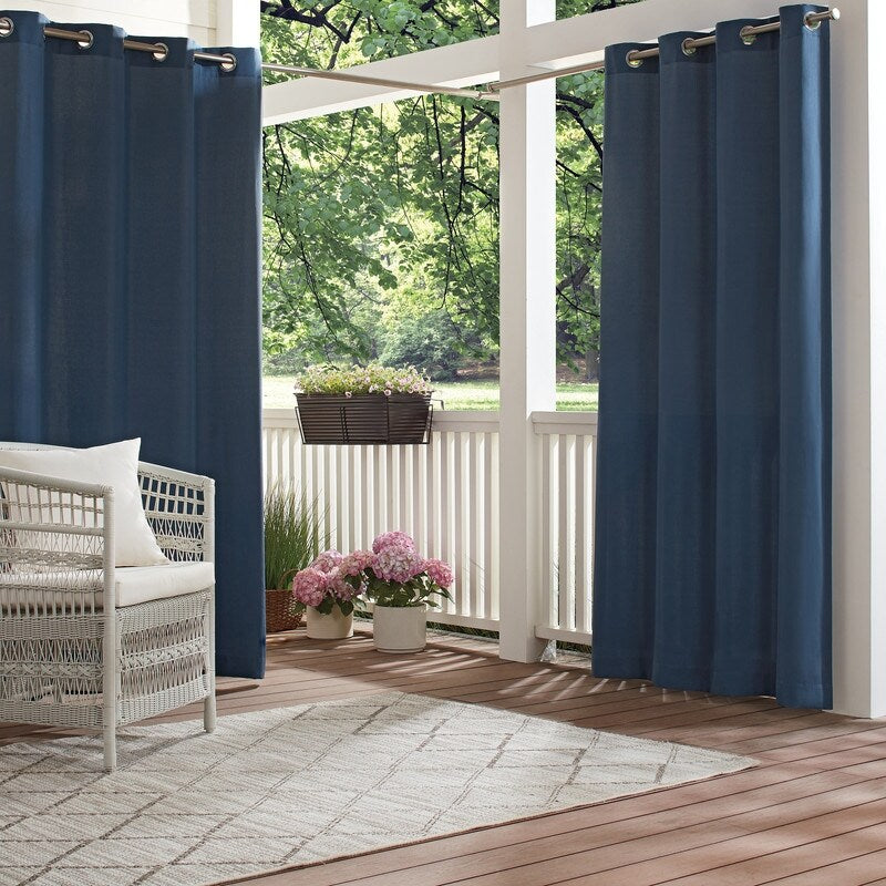 Waverly Sun n Shade Hampton Solid Indoor/Outdoor Grommet Panel