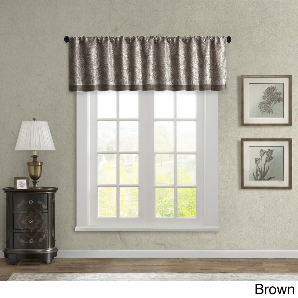 Madison Park Whitman Jacquard Valance - 50 x 18