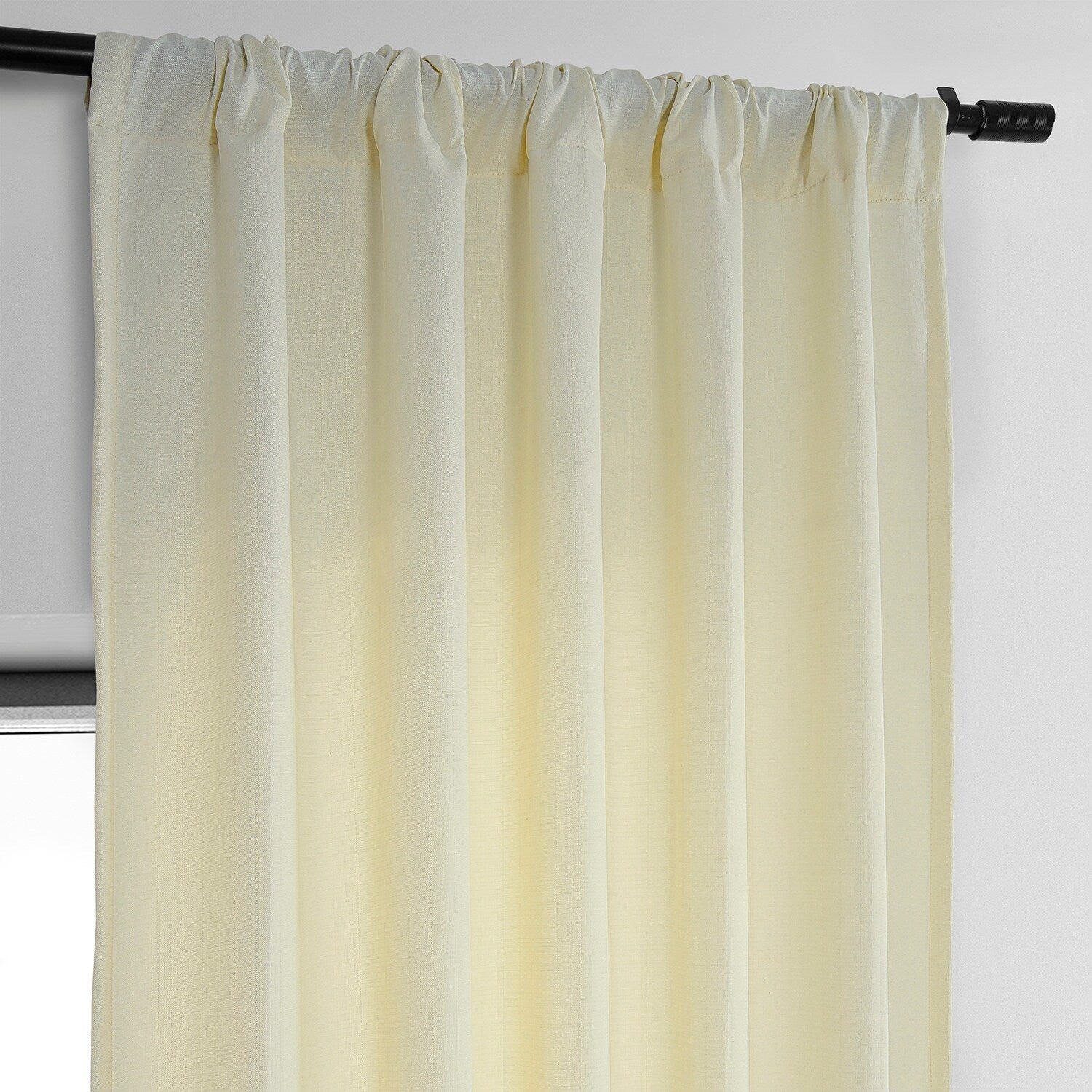 Exclusive Fabrics Dobby Linen Light Filtering Curtains (1 Panel)