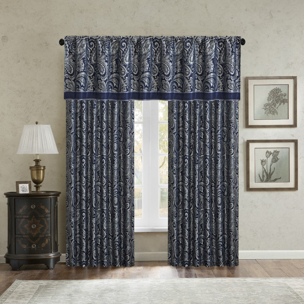 Madison Park Whitman Jacquard Valance - 50 x 18