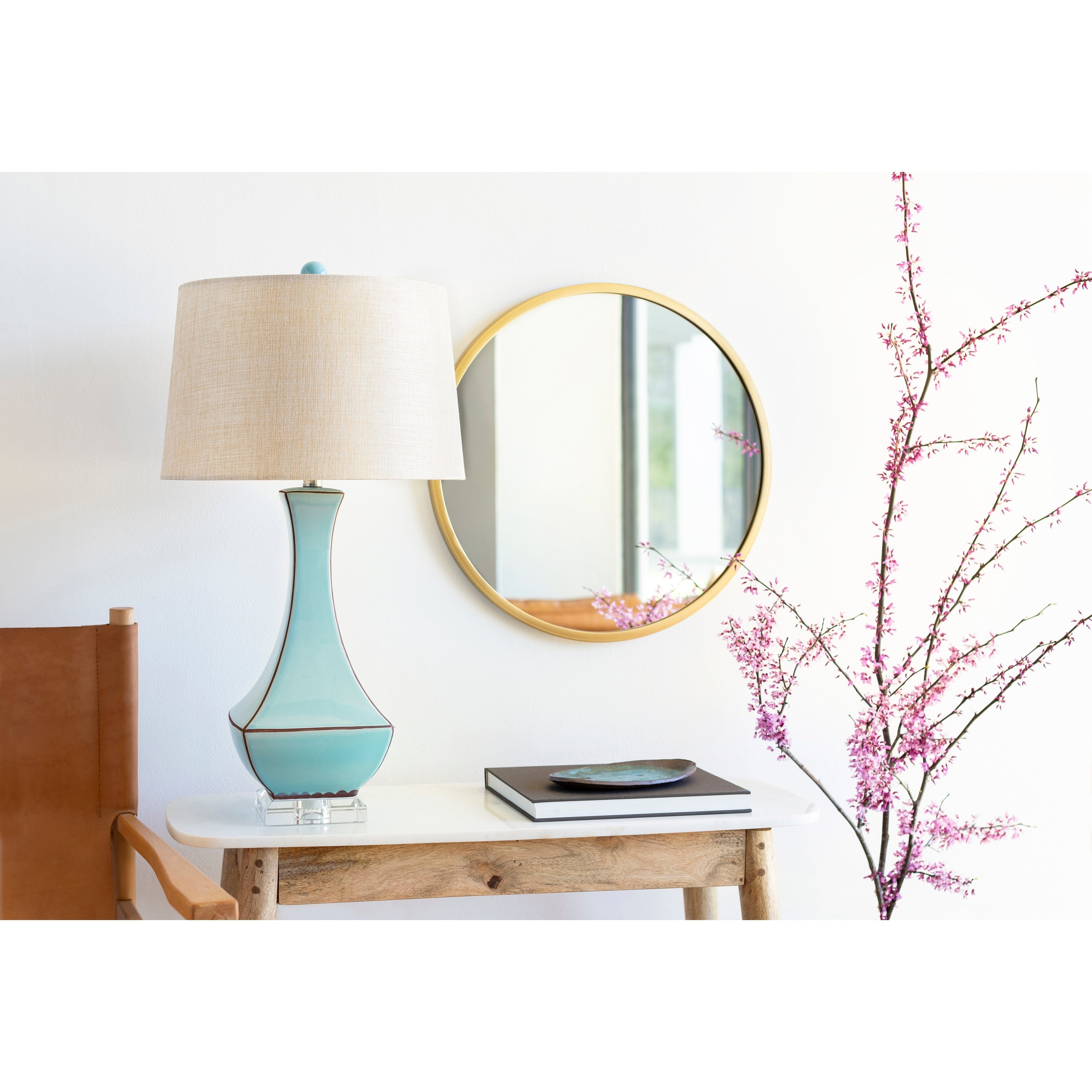 Livabliss Enclave Glazed Table Lamp