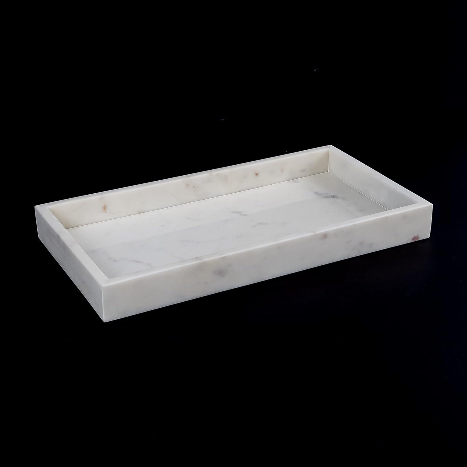 Aurora Home Marble Rectangle Tray