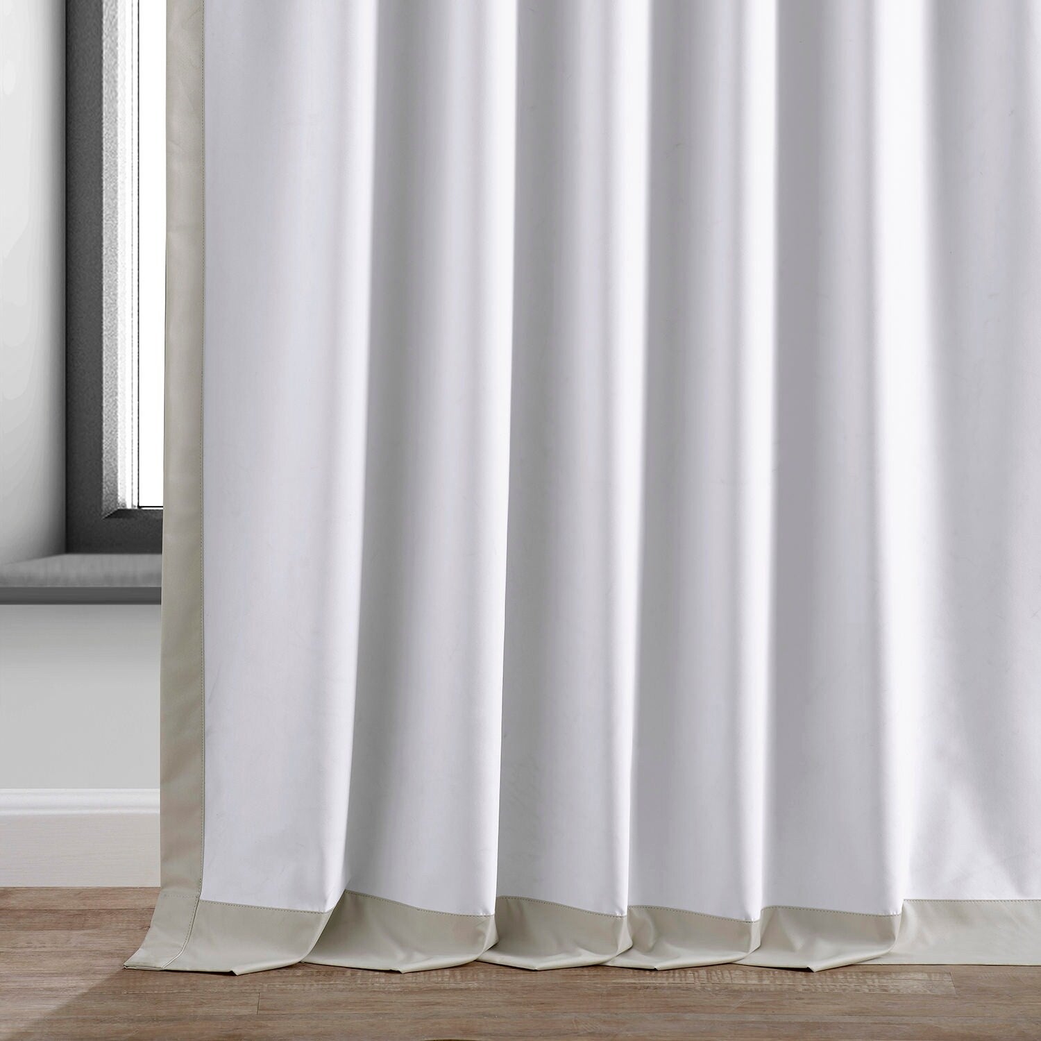 Exclusive Fabrics Essential Polyester Solid Blackout Curtains - Thermal Insulated Window Curtains Rod Pocket (Single Panel)