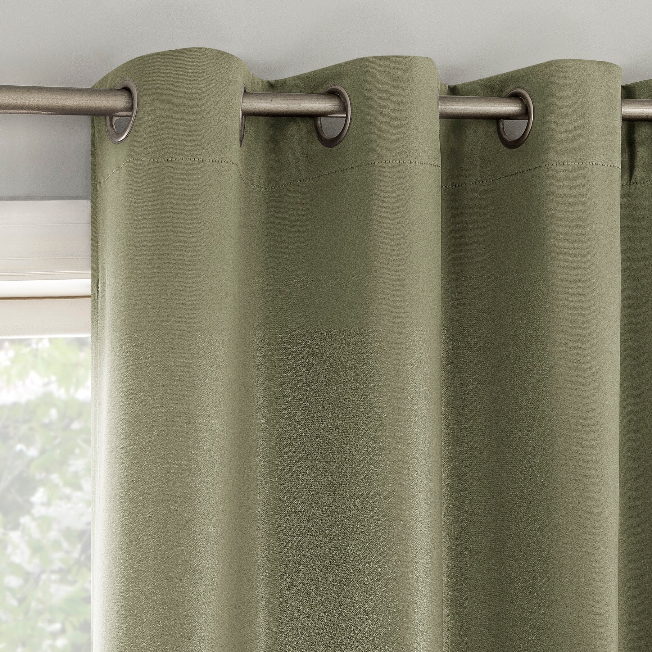 No. 918 Brandon 2-pack Magnetic Closure Room Darkening Grommet 2-Piece Curtain Panel Pair