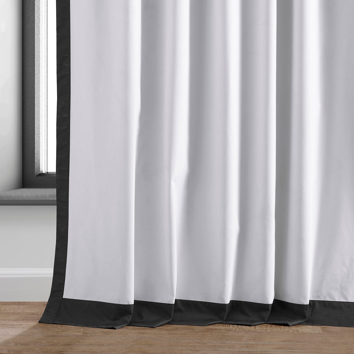 Exclusive Fabrics Essential Polyester Solid Blackout Curtains - Thermal Insulated Window Curtains Rod Pocket (Single Panel)