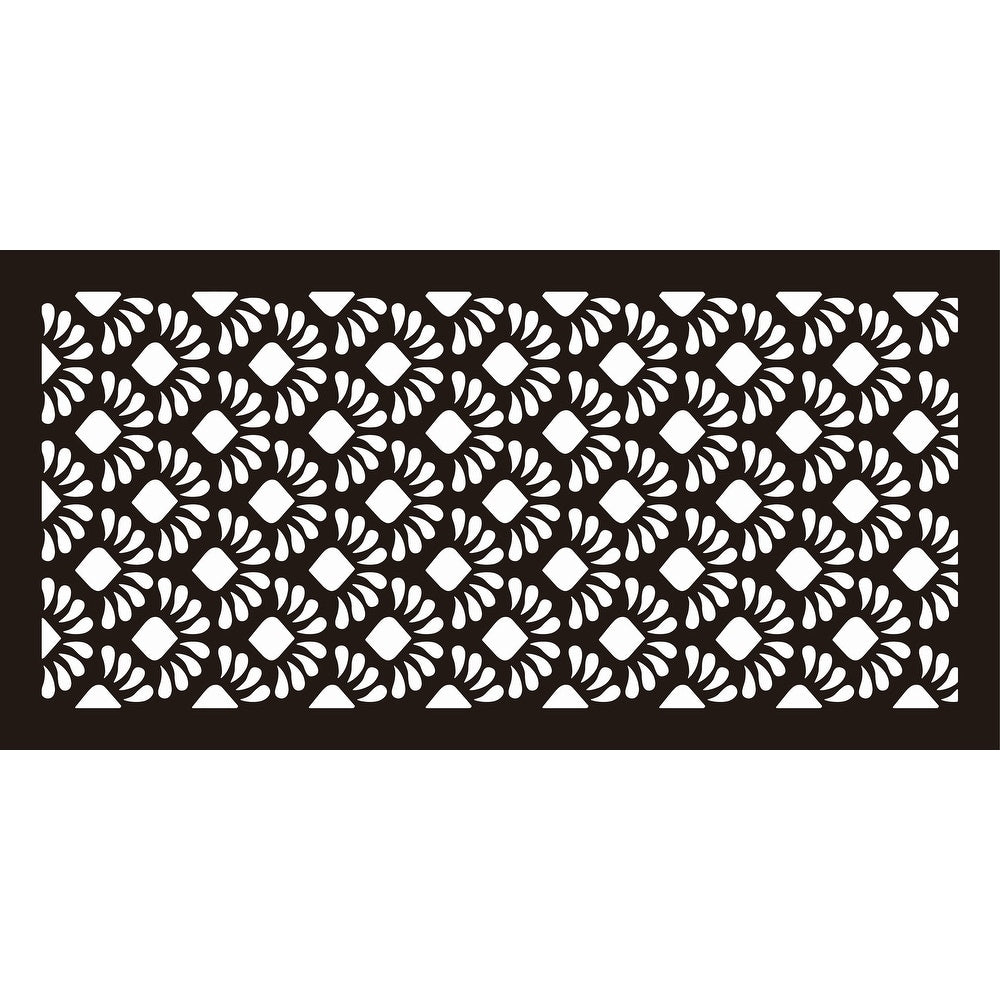 HighlandHome Laser Cut Metal Privacy Fence Screen, 24 x 48/pc