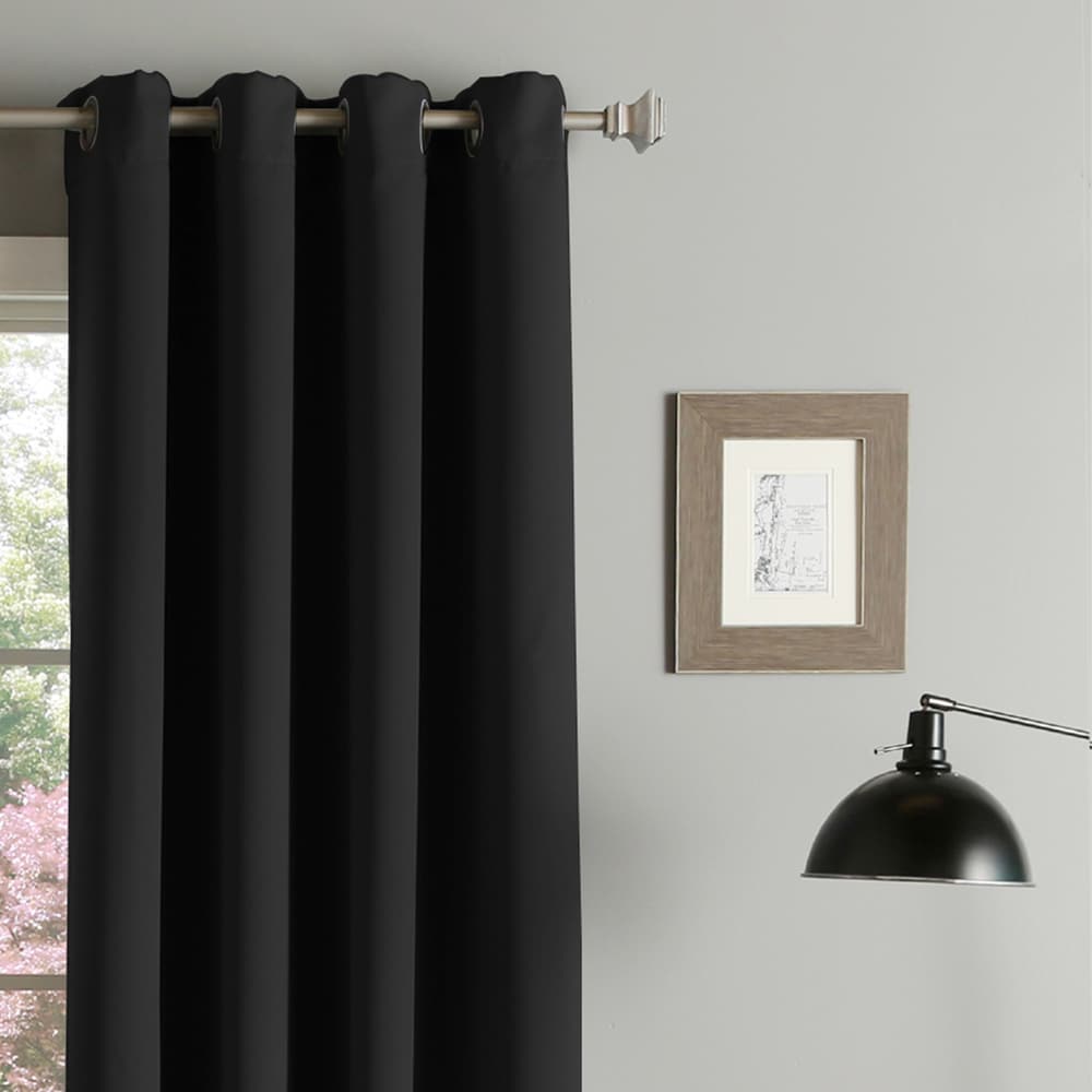 Aurora Home Grommet Top Thermal Insulated 96-inch Blackout Curtain Panel Pair - 52 x 96 - 52 x 96