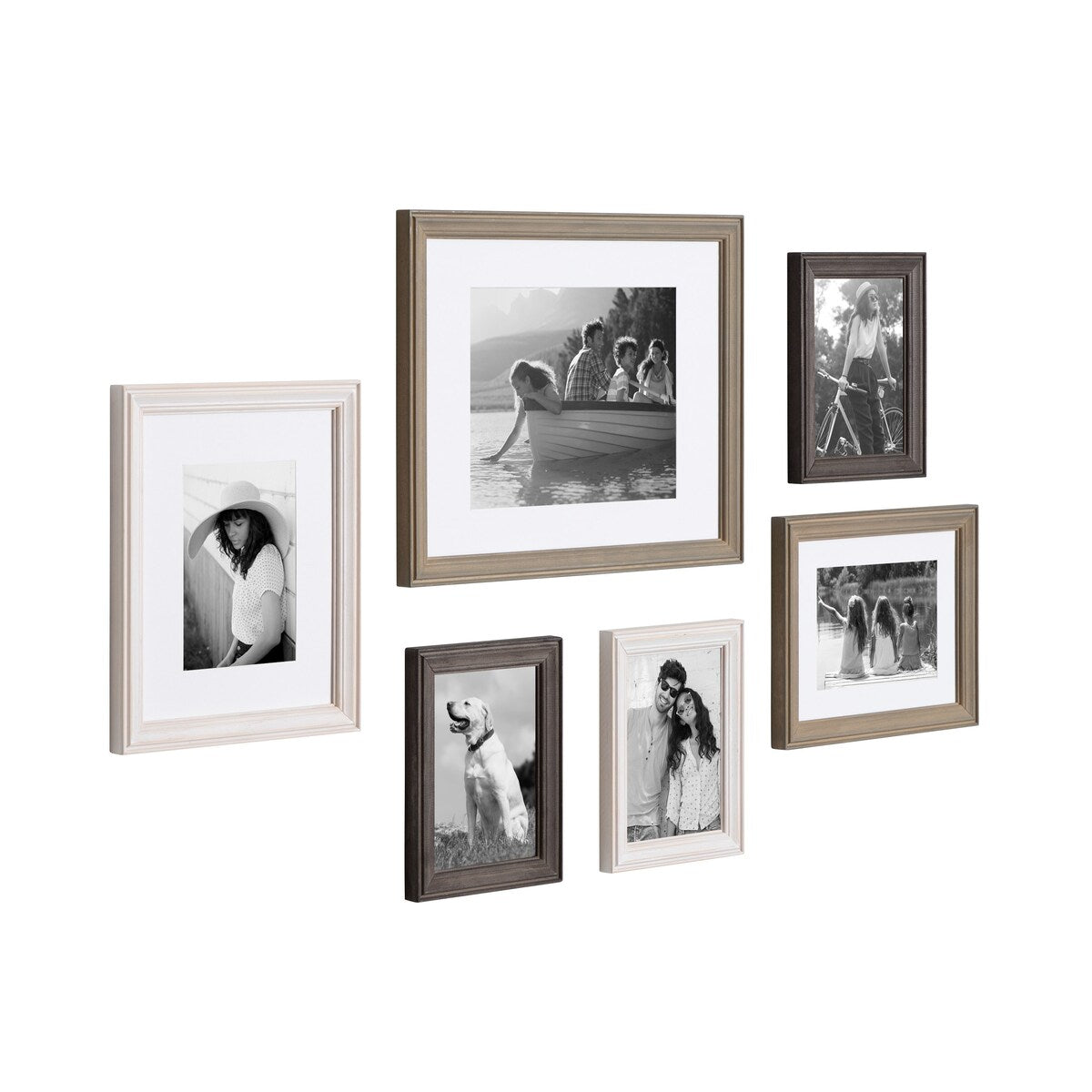 Kate and Laurel Bordeaux Gallery Wall Frame Set