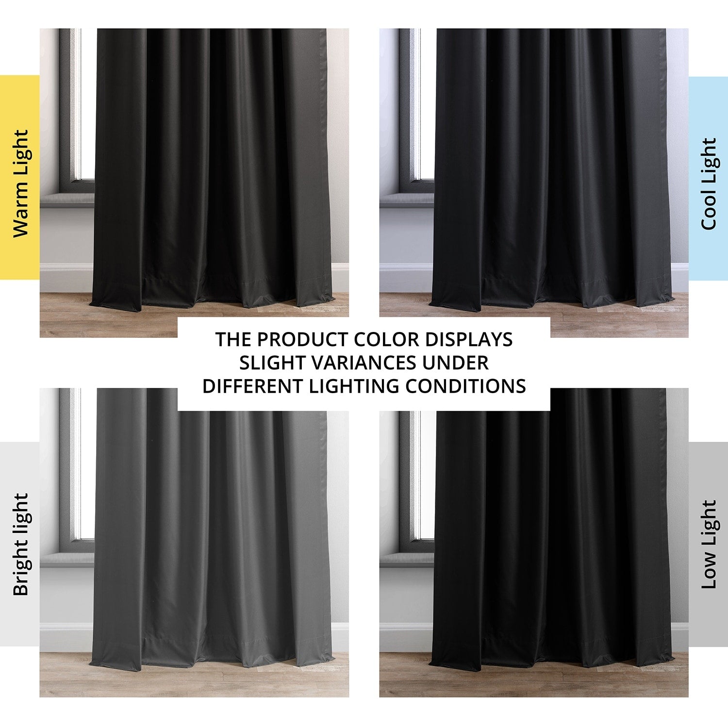 Exclusive Fabrics Essential Polyester Solid Blackout Curtains - Thermal Insulated Window Curtains Rod Pocket (Single Panel)