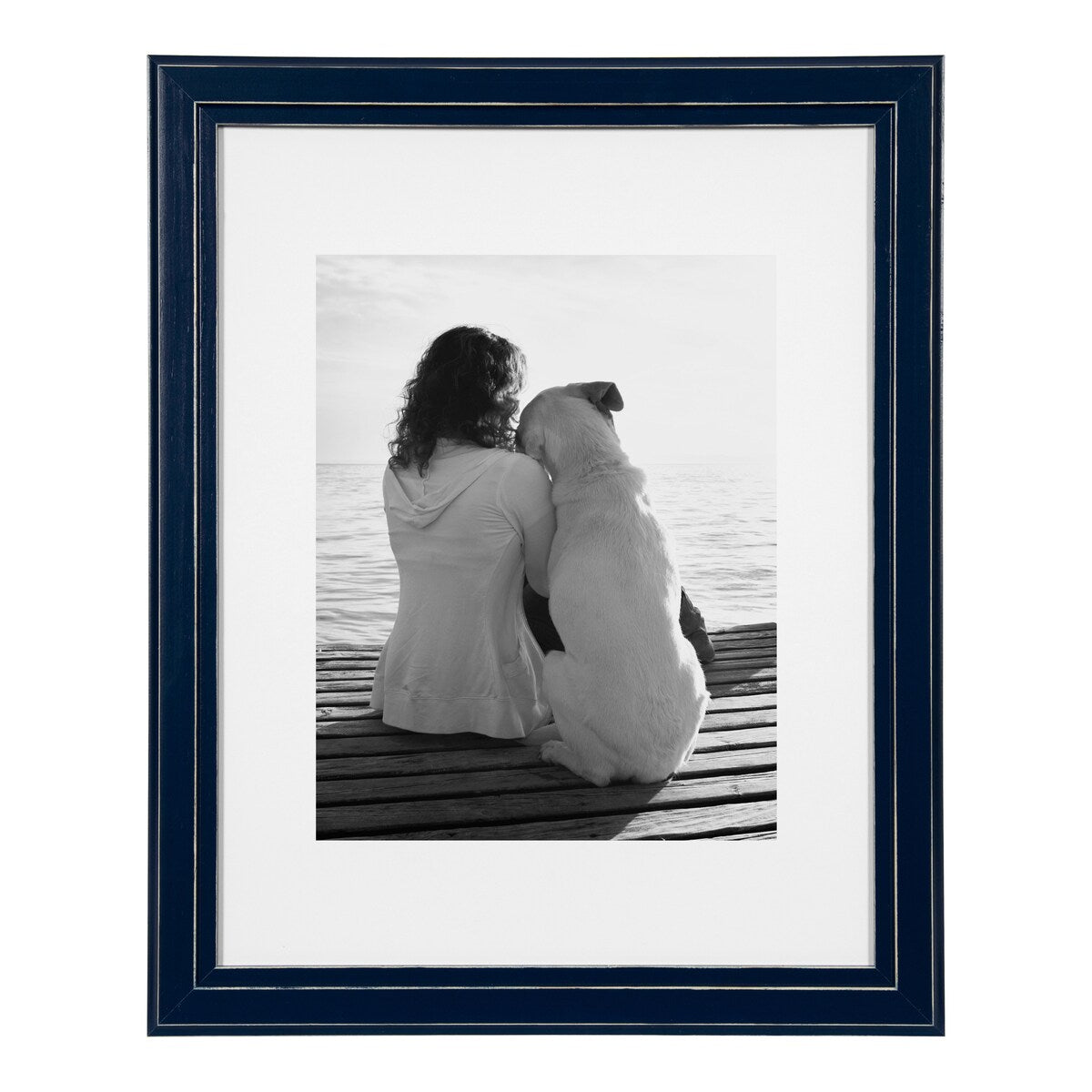 DesignOvation Kieva 11x14 matted to 8x10 Wood Picture Frame, Set of 4