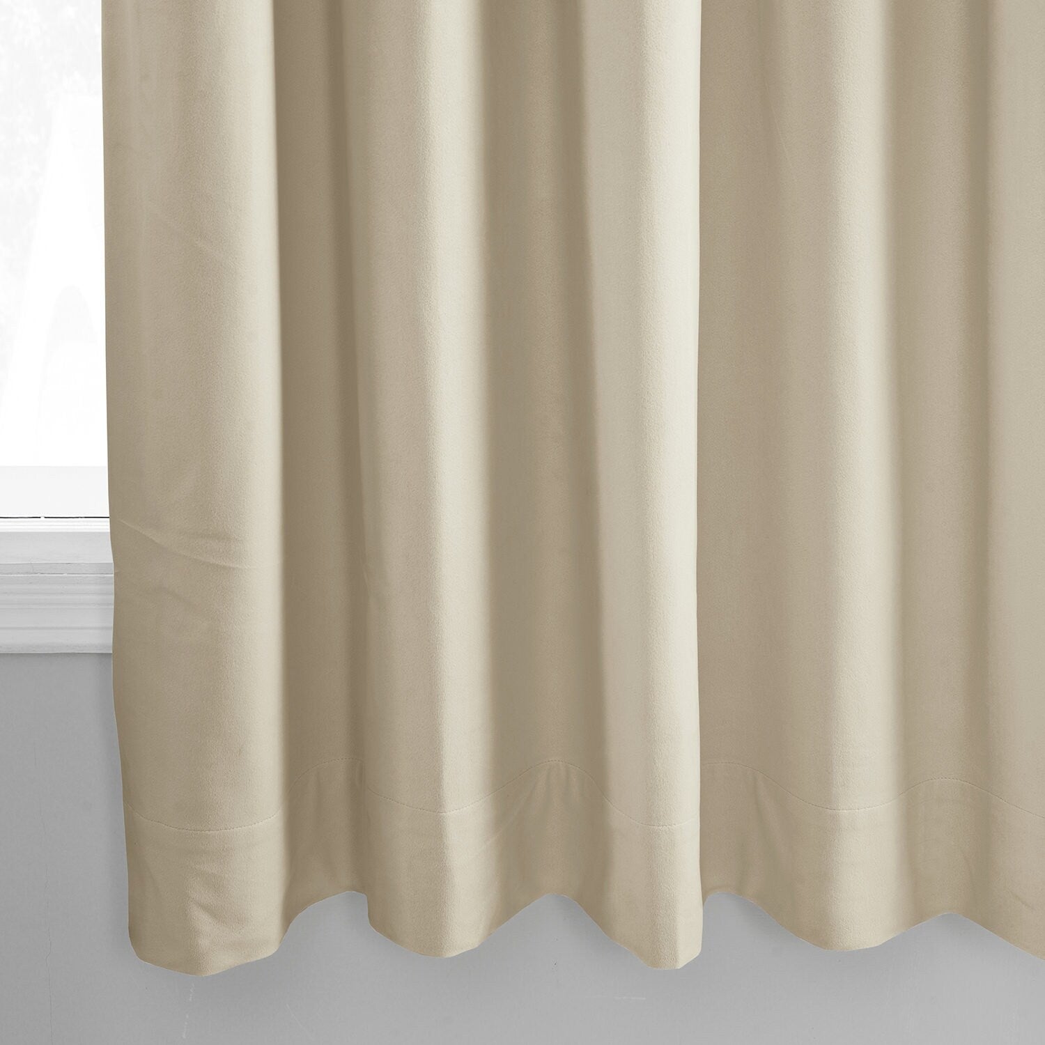 Exclusive Fabrics Signature Blackout Velvet Curtain 63 Inches Long (1 Panel) - 50 x 63