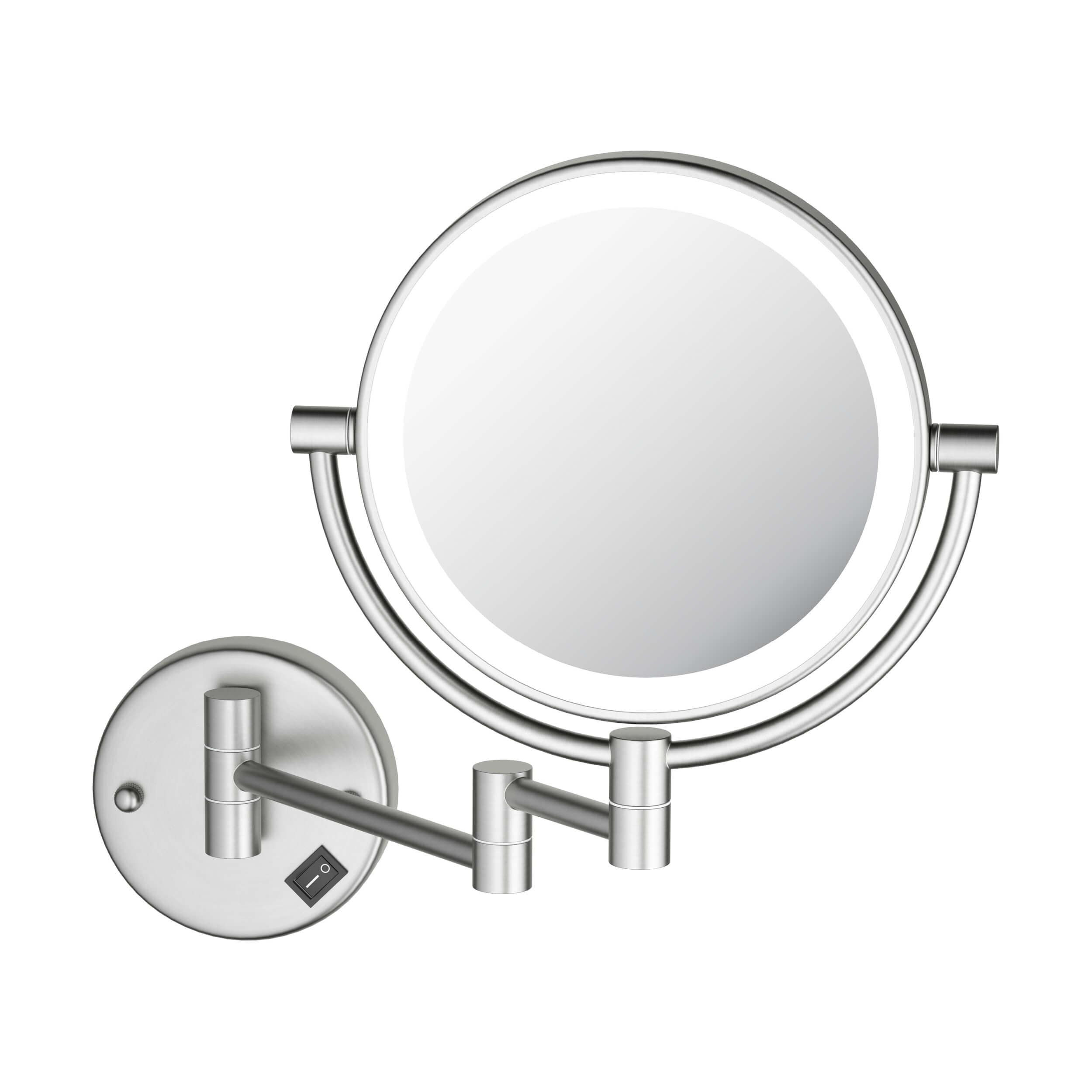 Circular LED Wall Mount Magnifying Make Up Mirror