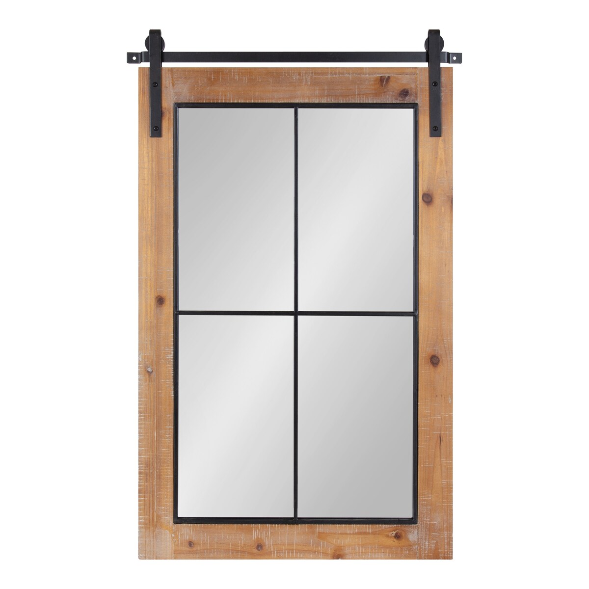 Kate and Laurel Cates Windowpane Framed Wall Mirror