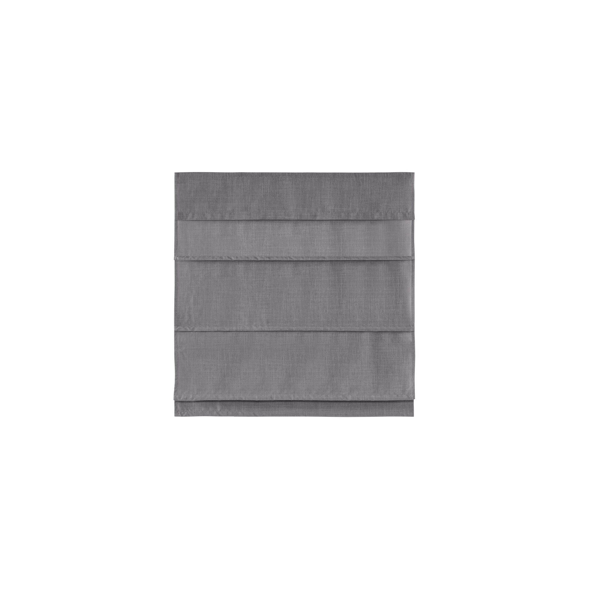 Madison Park Leo Faux Linen Cordless Total Blackout Roman Shade