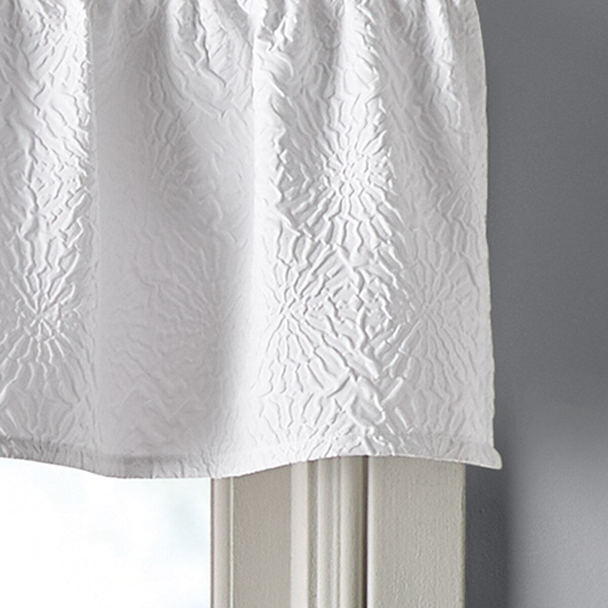 DKNY Chrysanthemum Floral Valance, Swag & Tier Pair Curtain Collection