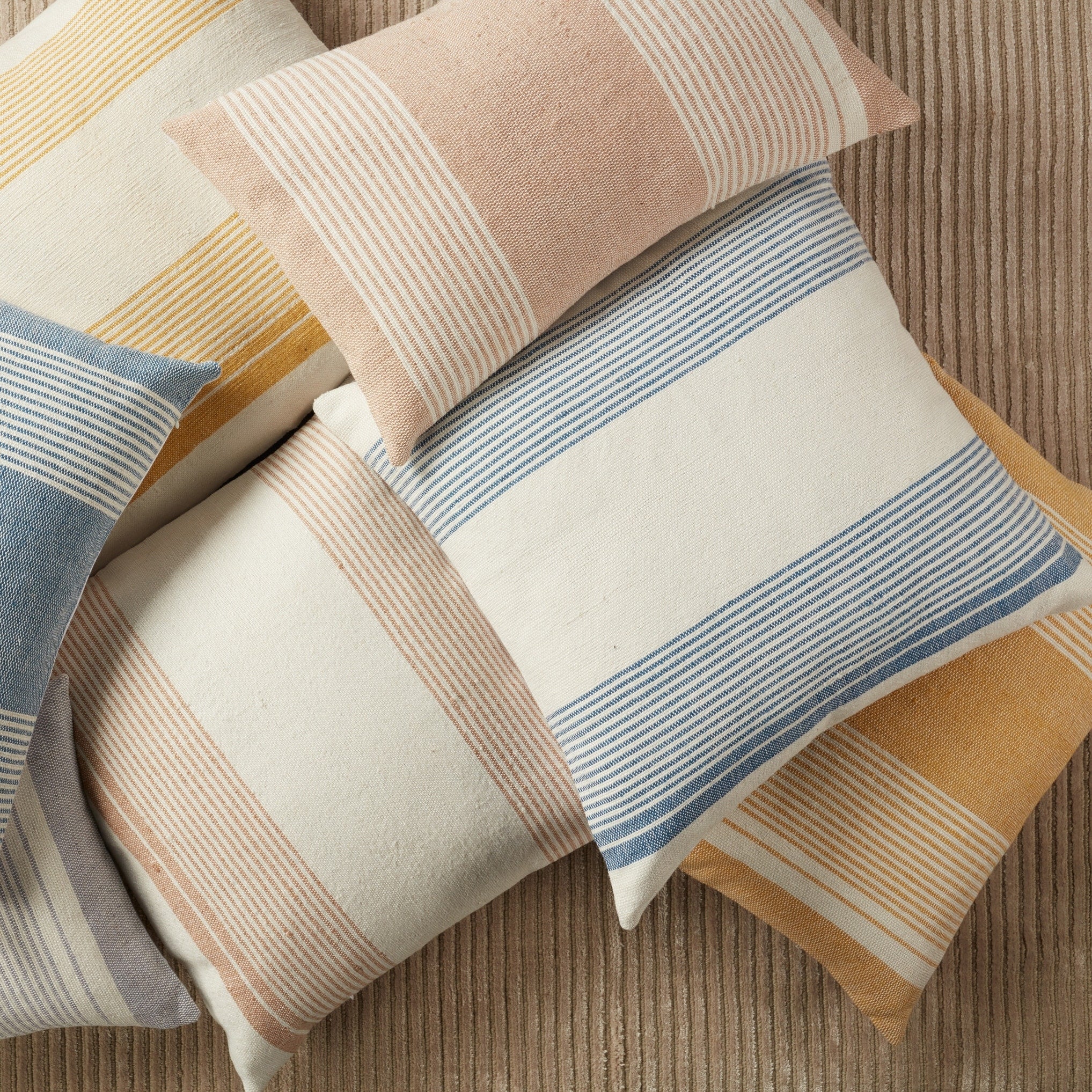 Seine Indoor/ Outdoor Striped Pillow