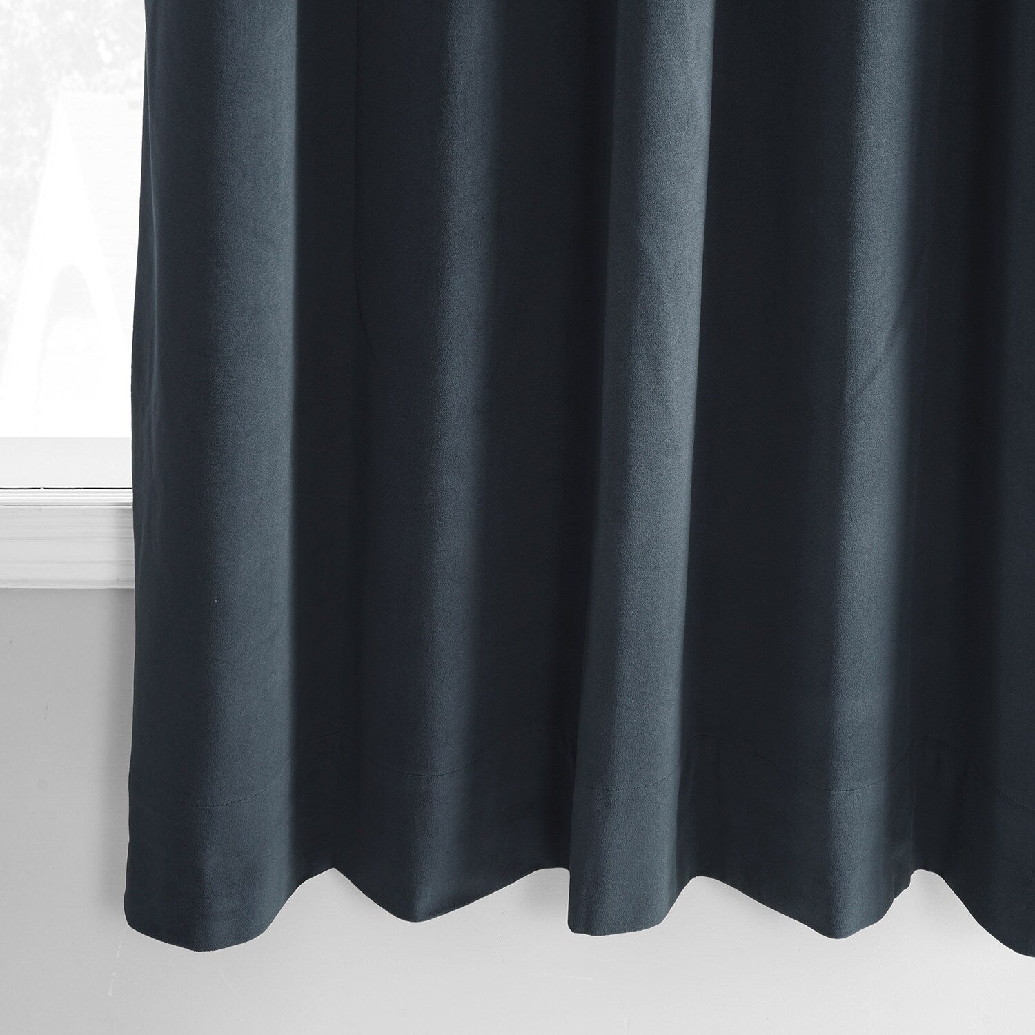 Exclusive Fabrics Signature Blackout Velvet Curtain 63 Inches Long (1 Panel) - 50 x 63