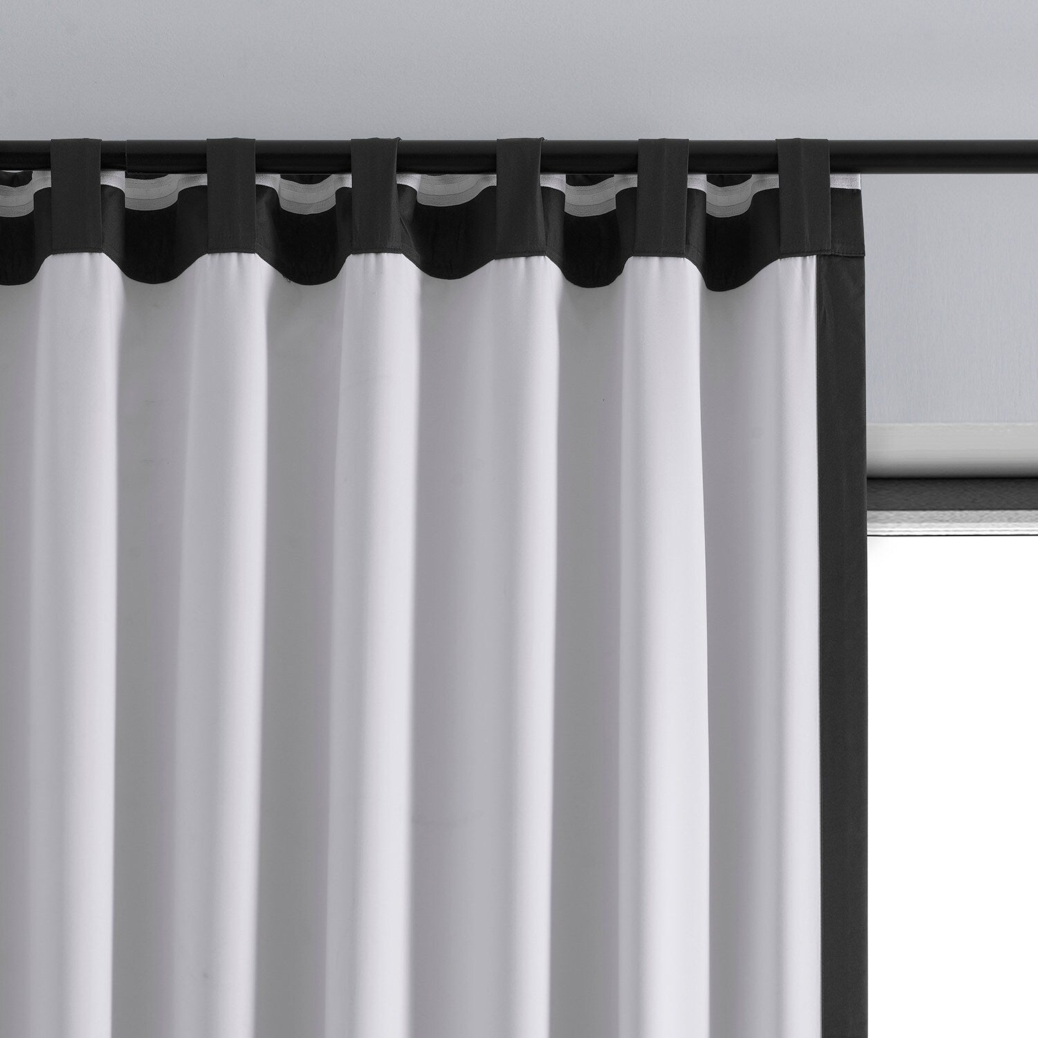 Exclusive Fabrics Essential Polyester Solid Blackout Curtains - Thermal Insulated Window Curtains Rod Pocket (Single Panel)