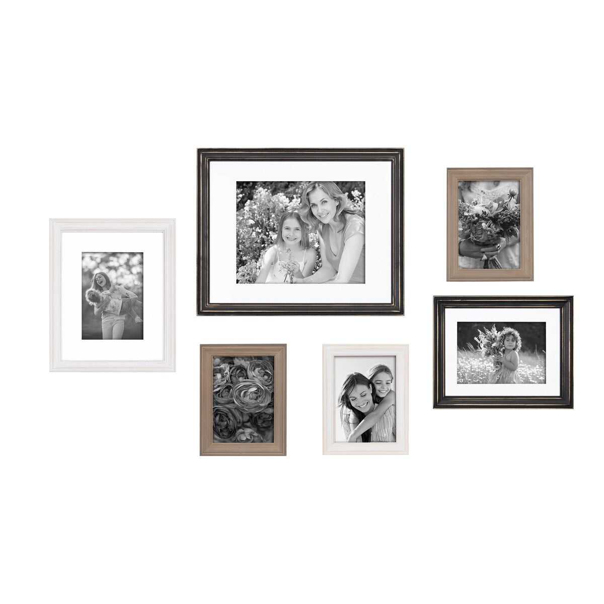 Kate and Laurel Bordeaux Gallery Wall Frame Set