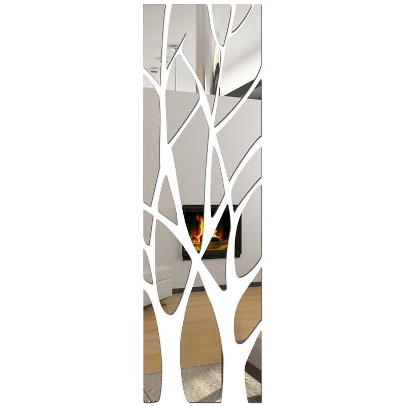 27 3D Mirror Tree Wall Sticker