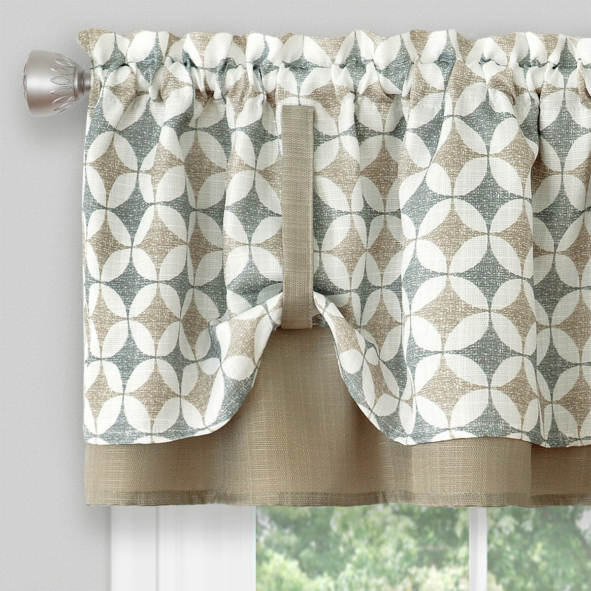 Callie Window Curtain Tier Pair and Valance Set