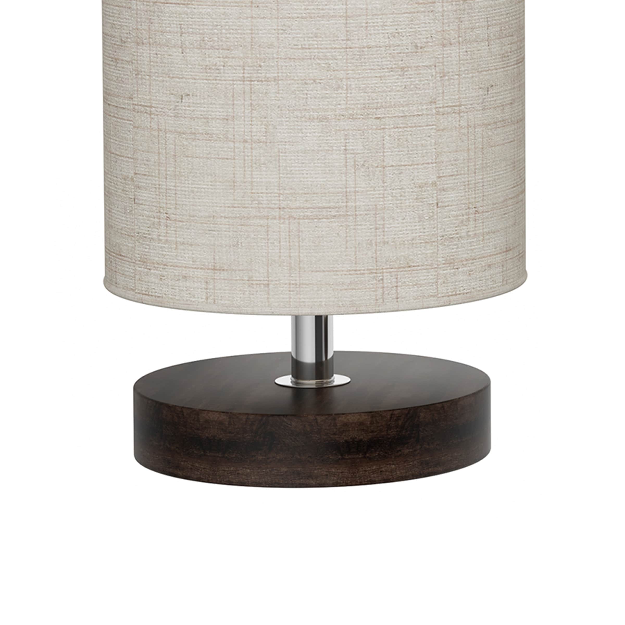 Lavish Home Cylinder Table Lamp with LED Bulb