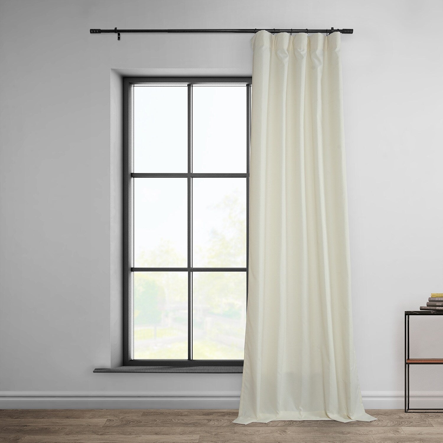 Exclusive Fabrics Dobby Linen Light Filtering Curtains (1 Panel)