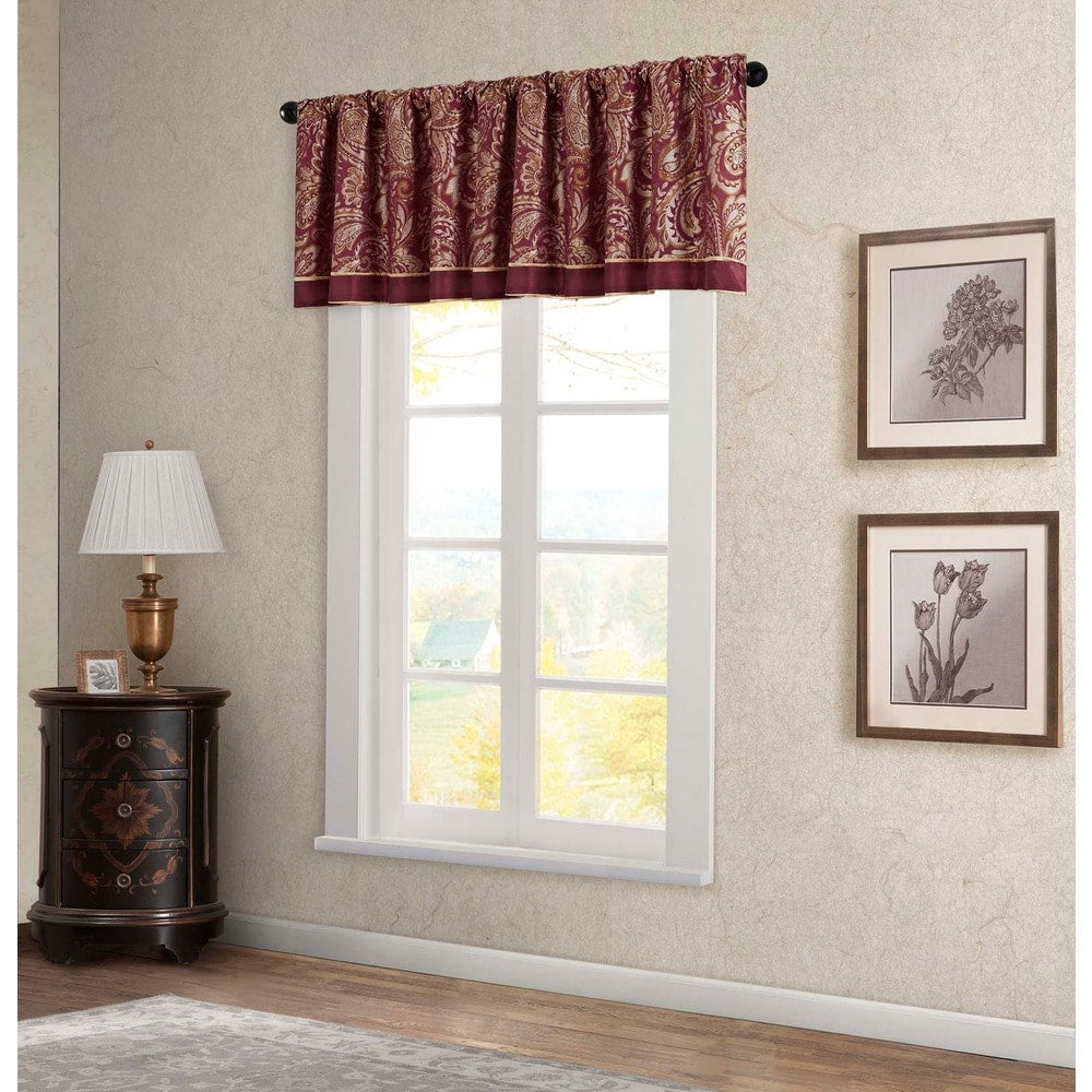 Madison Park Whitman Jacquard Valance - 50 x 18