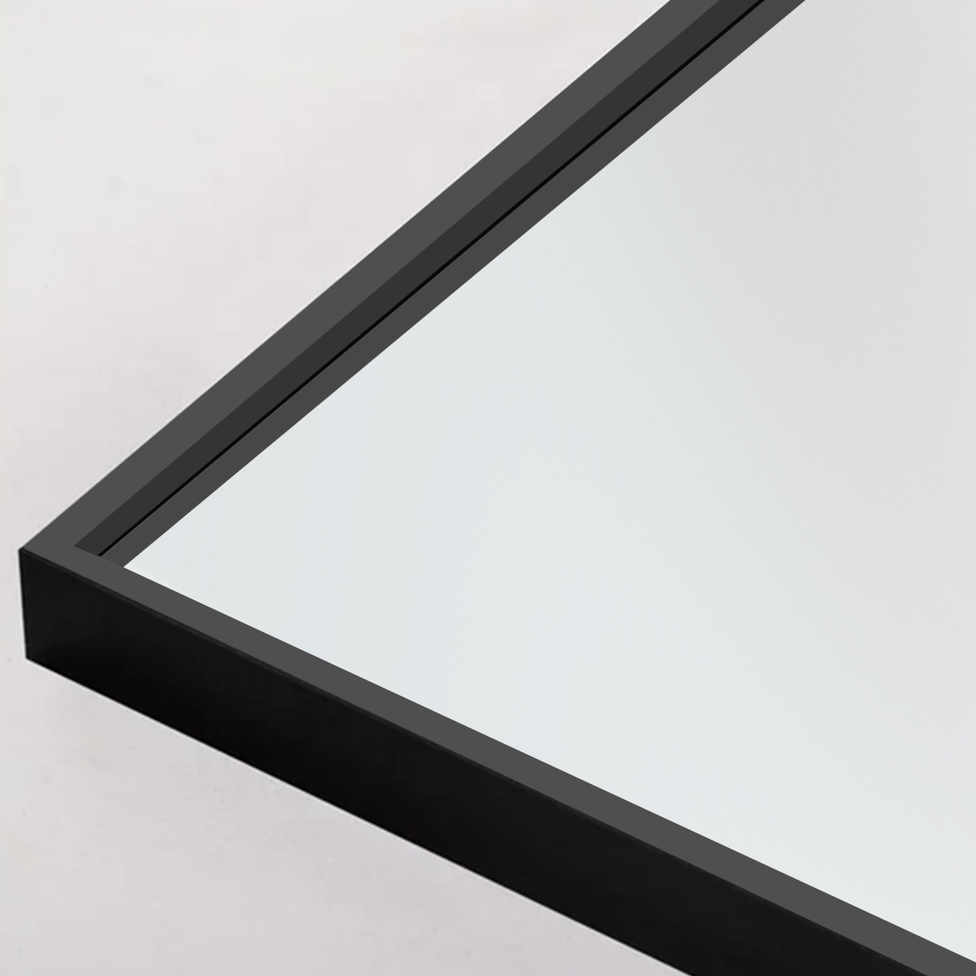 Rectangle Metal Floor Mirror - N/A