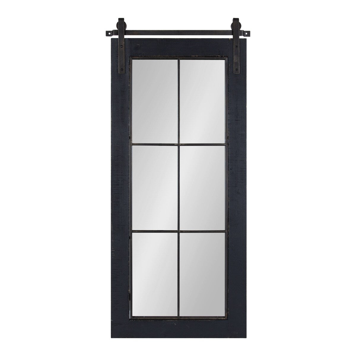 Kate and Laurel Cates Windowpane Framed Wall Mirror