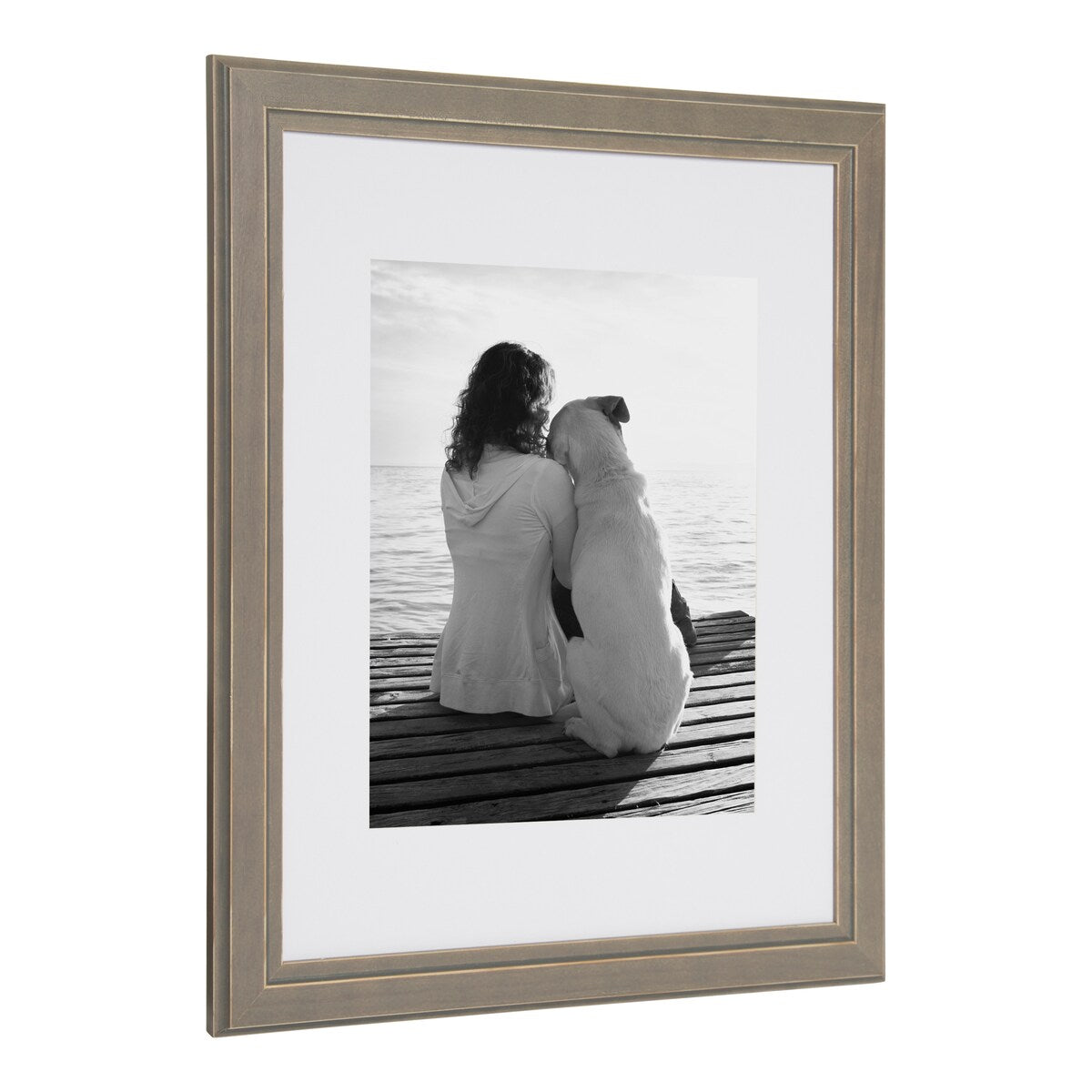 DesignOvation Kieva 11x14 matted to 8x10 Wood Picture Frame, Set of 4