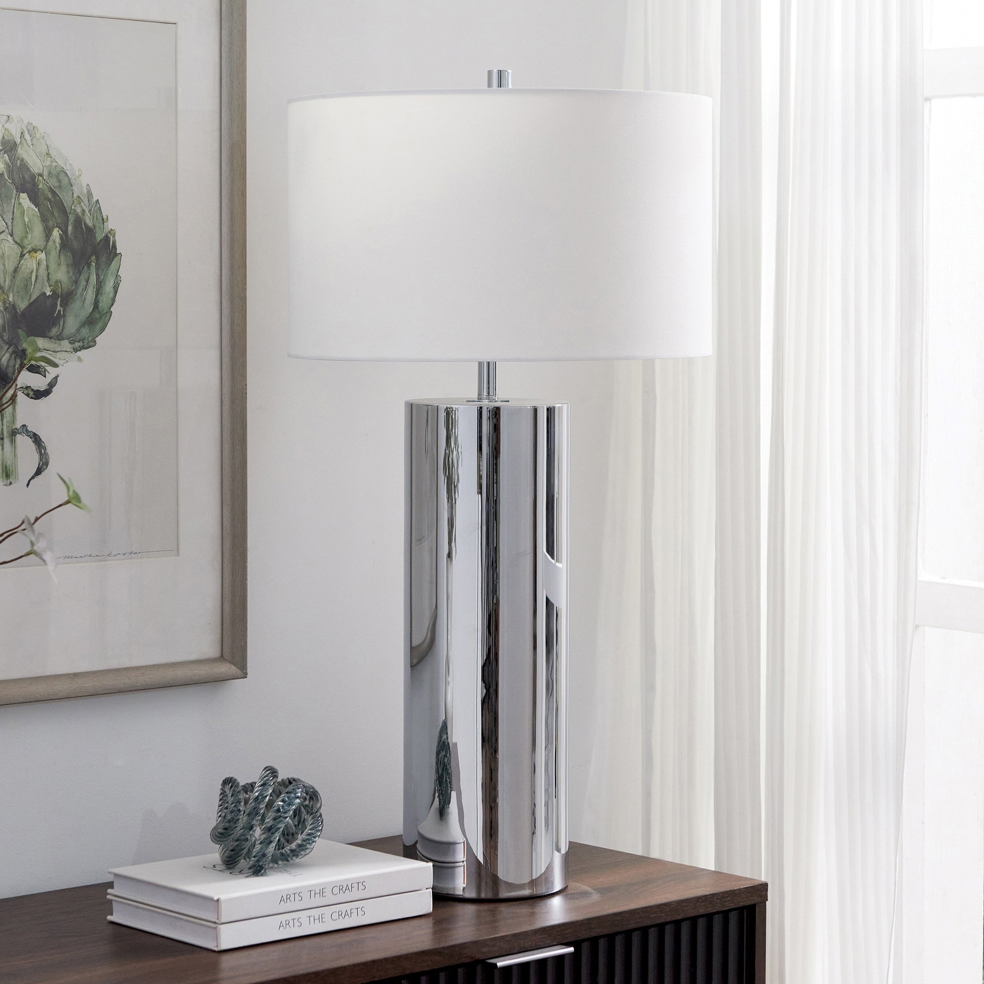 York 29.5 Tall Table Lamp with Fabric Shade