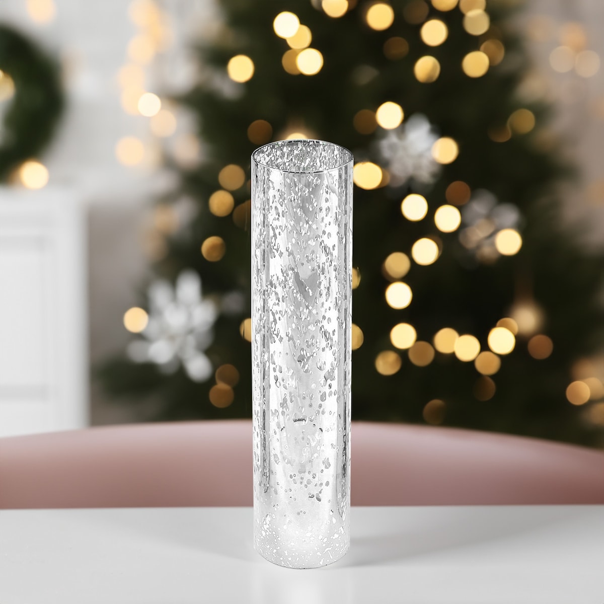 Decorative Glass Cylinder Hurricane Chimney Tube, 1 Piece