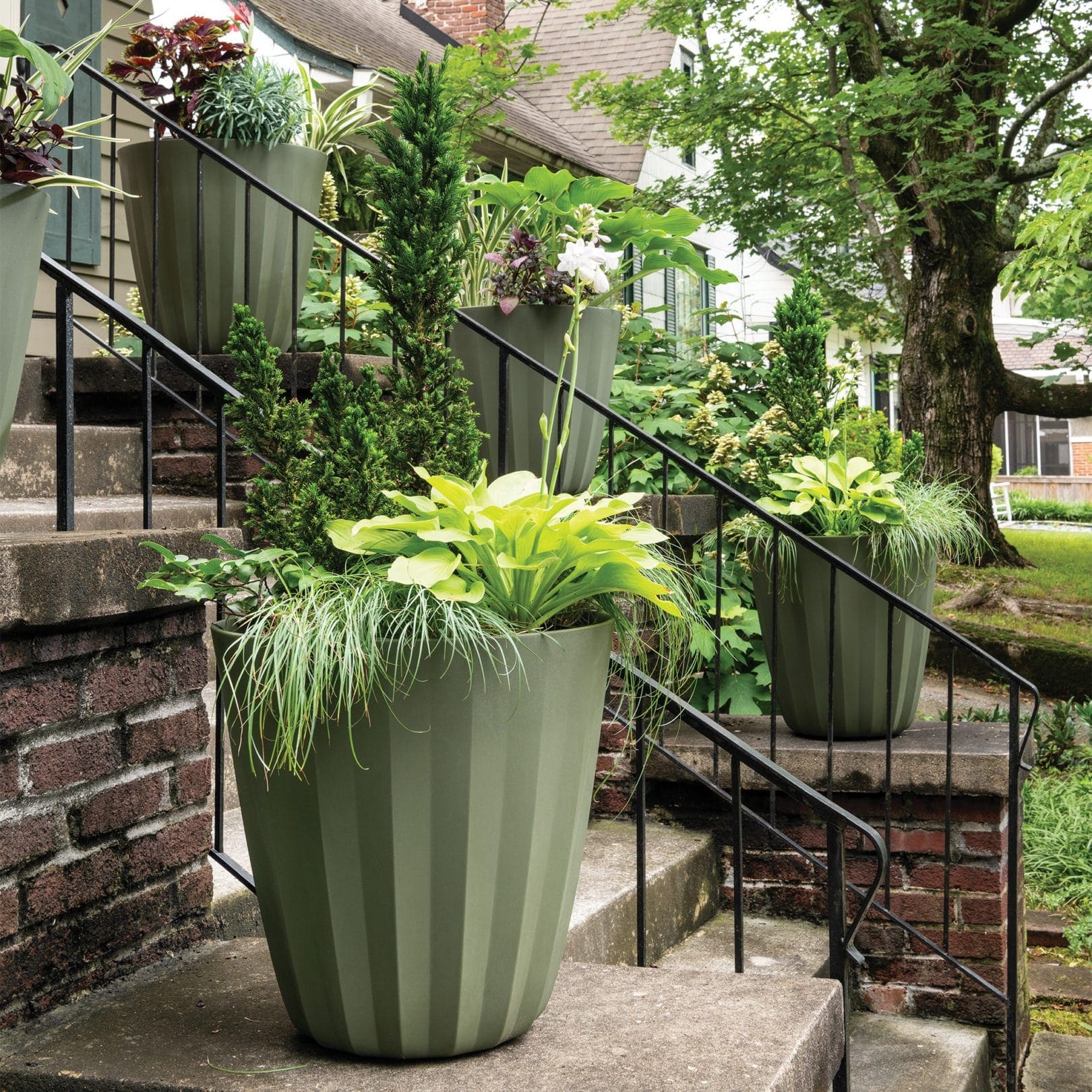 Pleat Modern Pleated Indoor and Outdoor Planter