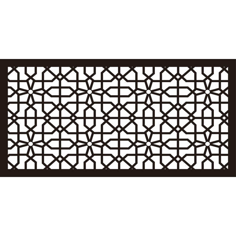 HighlandHome Laser Cut Metal Privacy Fence Screen, 24 x 48/pc