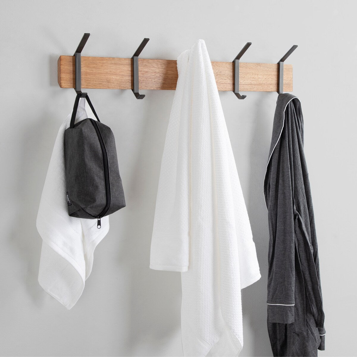 Kate and Laurel Rossmore Modern 5 Hook Shelf - 5 Hooks