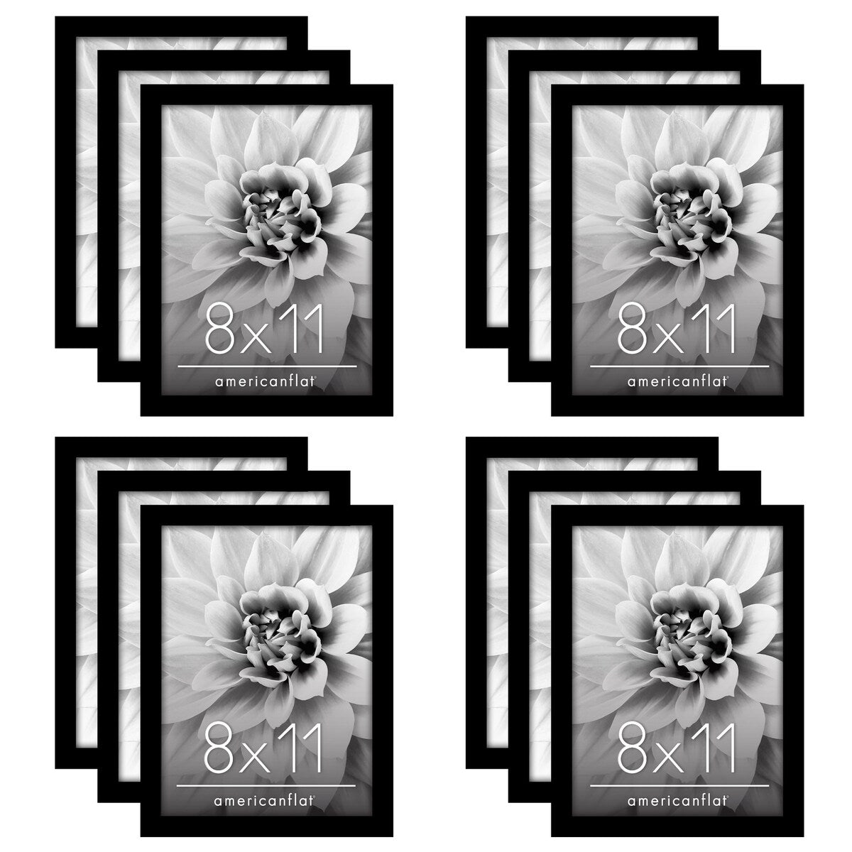 Americanflat Picture Frame Set to Enhance Wall Decor - 6 Pack