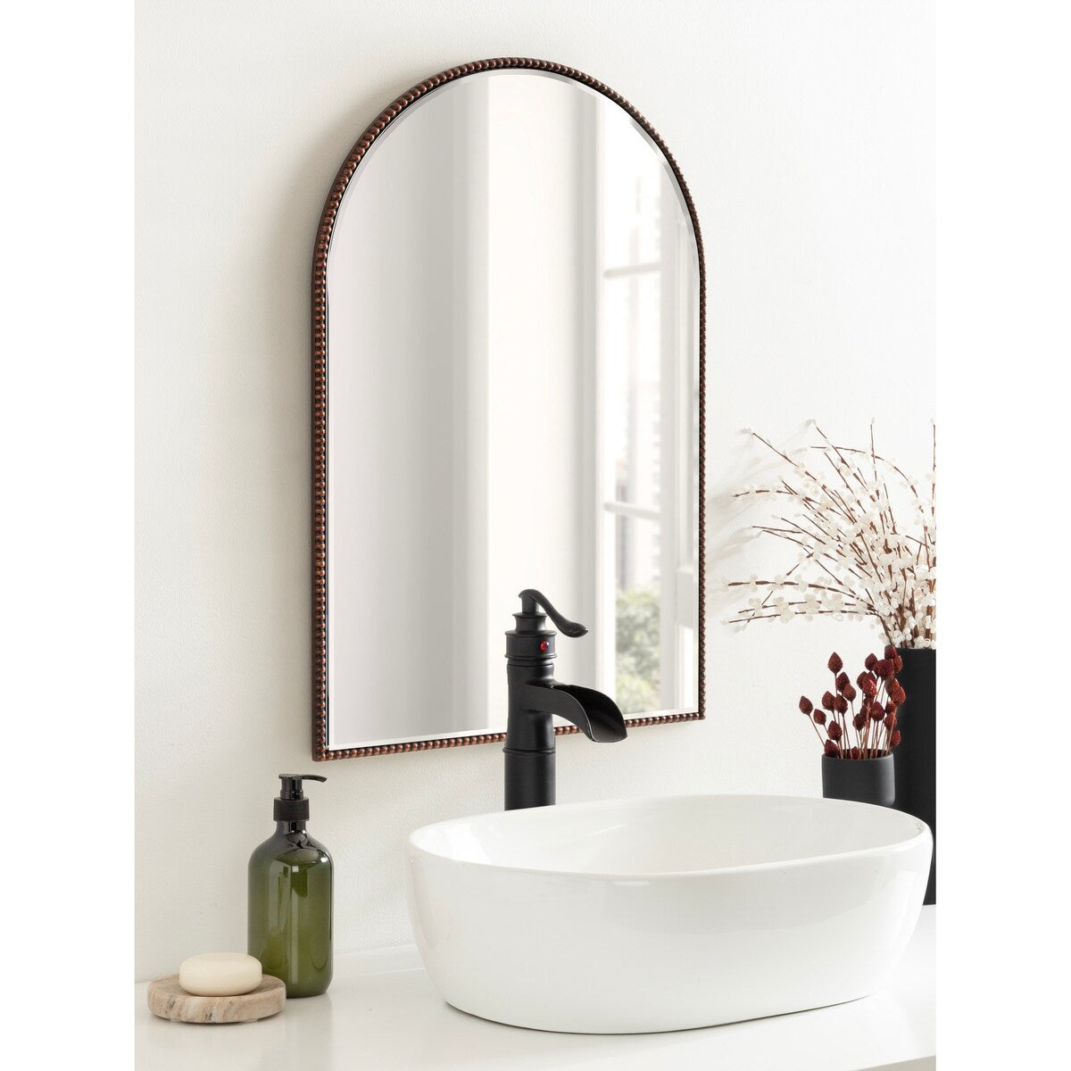 Kate and Laurel Gwendolyn Arch Wall Mirror