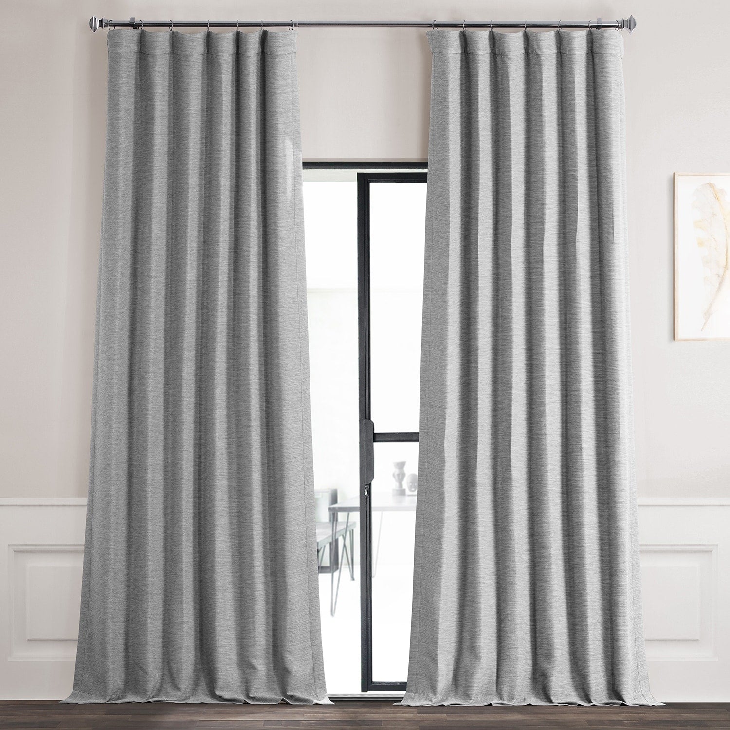 Exclusive Fabrics Grey Bellino Room Darkening Curtain Panel (1 Panel)