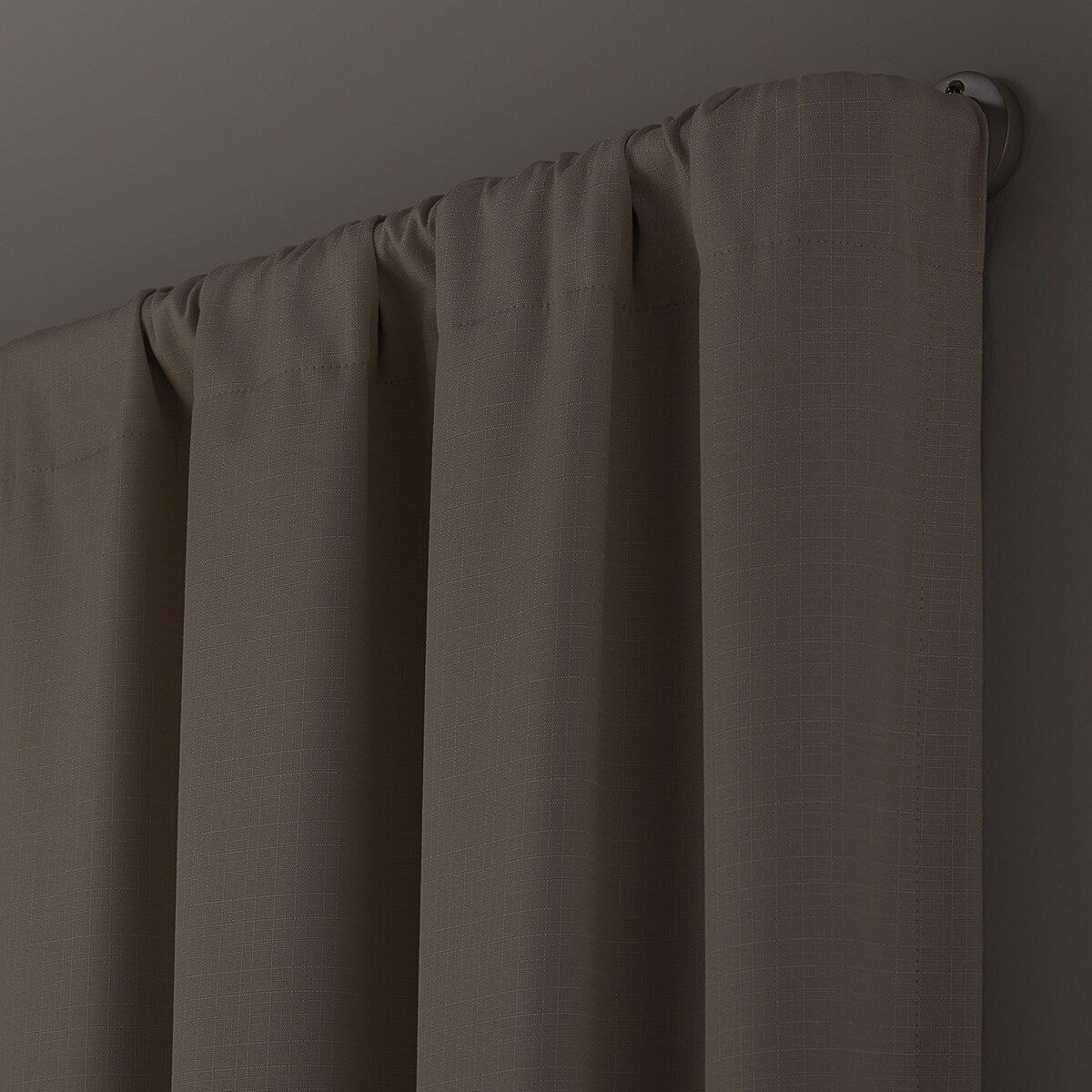 Eclipse Somerton 3/4 Industrial Pipe Blackout Wrap Curtain Rod