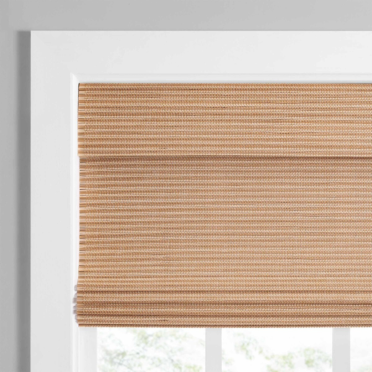 Eclipse Bamboo Cordless Light Filtering Privacy Roman Shade