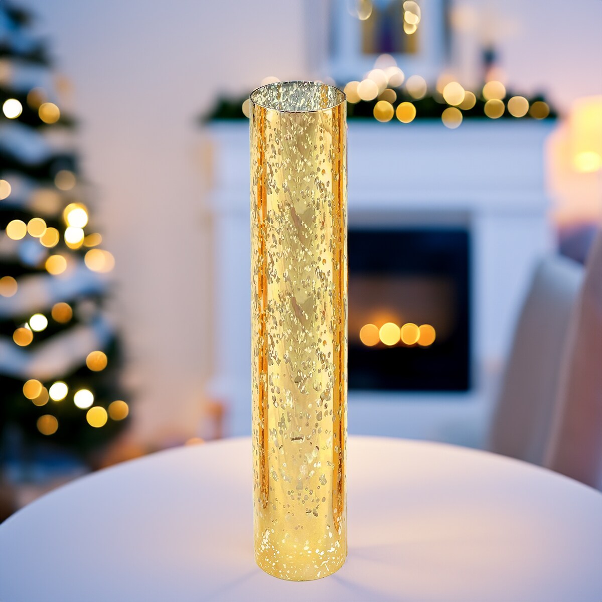 Decorative Glass Cylinder Hurricane Chimney Tube, 1 Piece