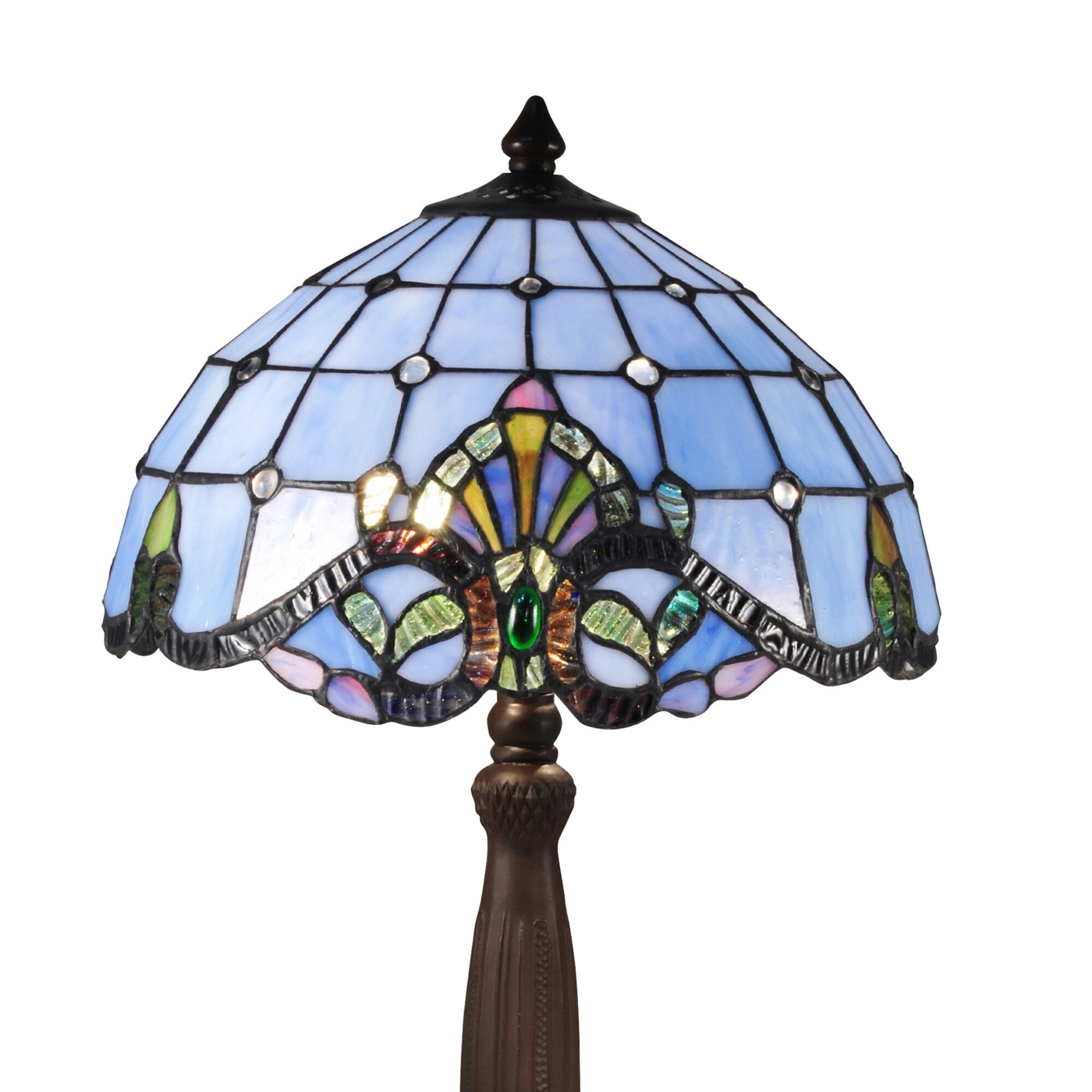 Blue Baroque Table Lamp