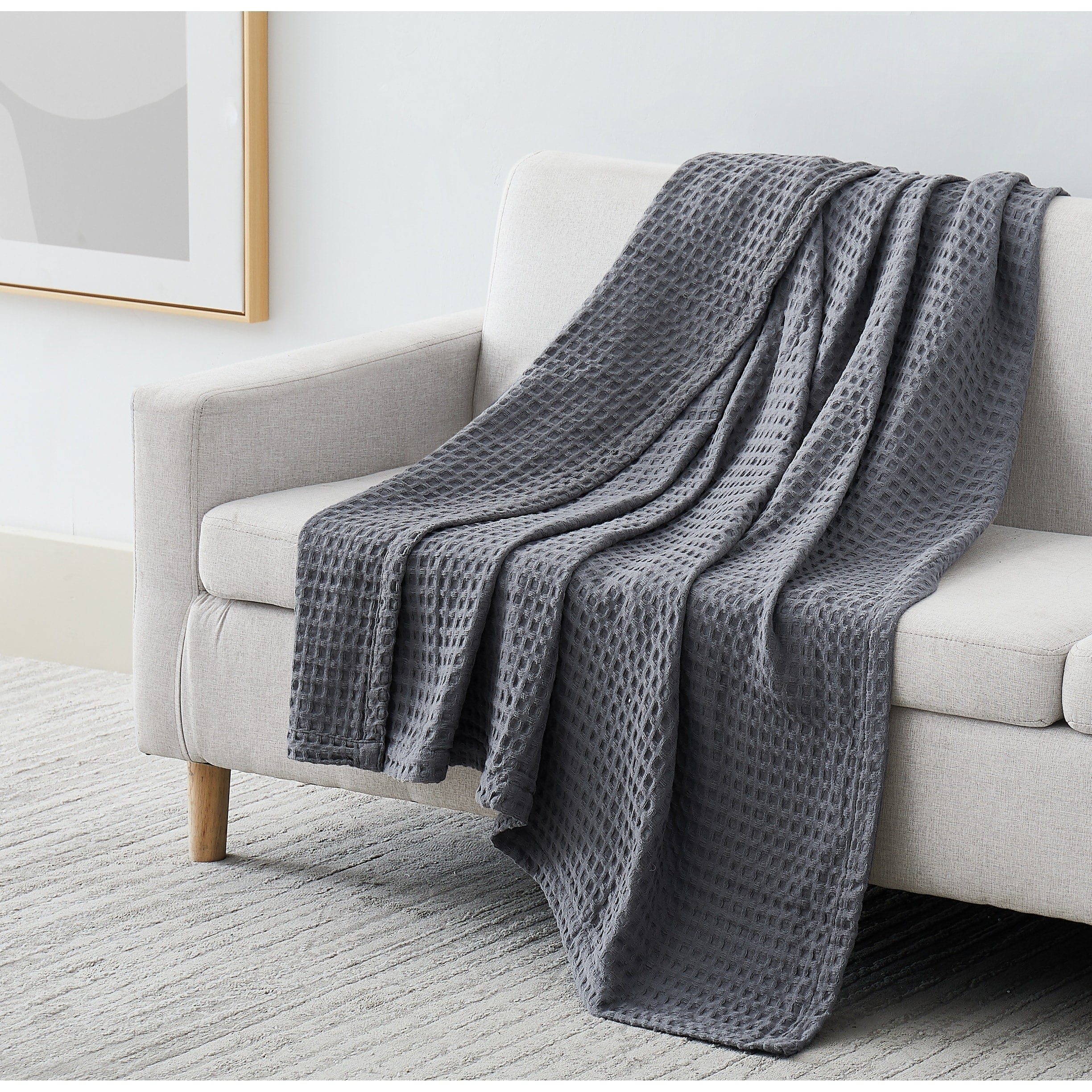 100% Cotton Waffle Weave Blanket