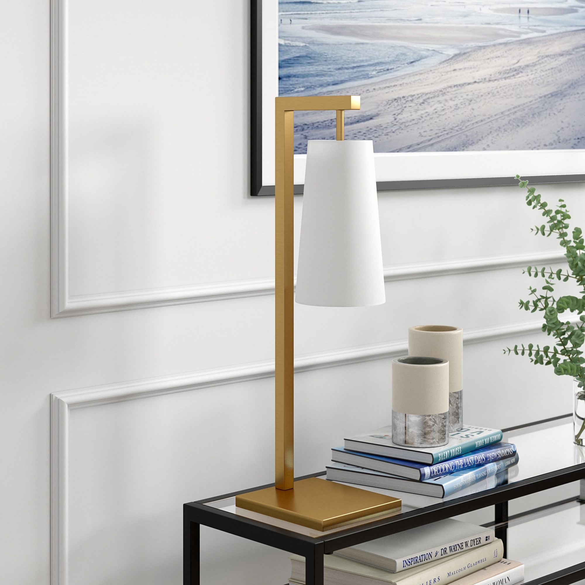 Moser 26 Tall Table Lamp with Fabric Shade