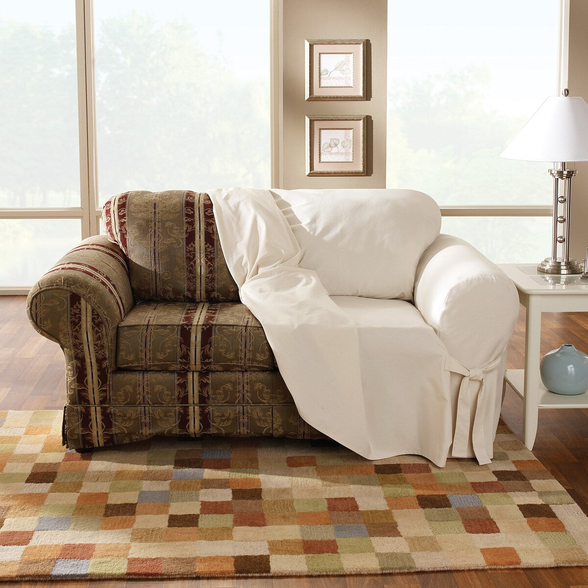 SureFit Duck 1 Piece Loveseat Slipcover