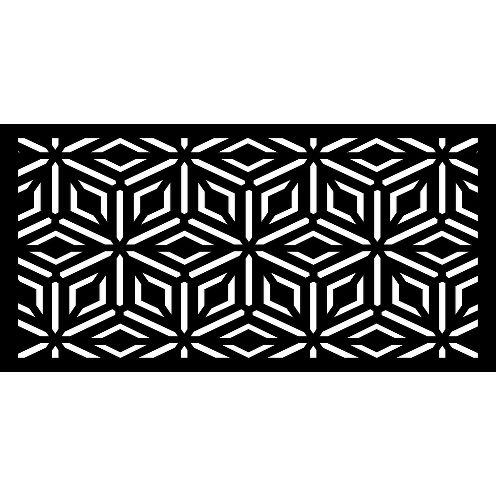 HighlandHome Laser Cut Metal Privacy Fence Screen, 24 x 48/pc