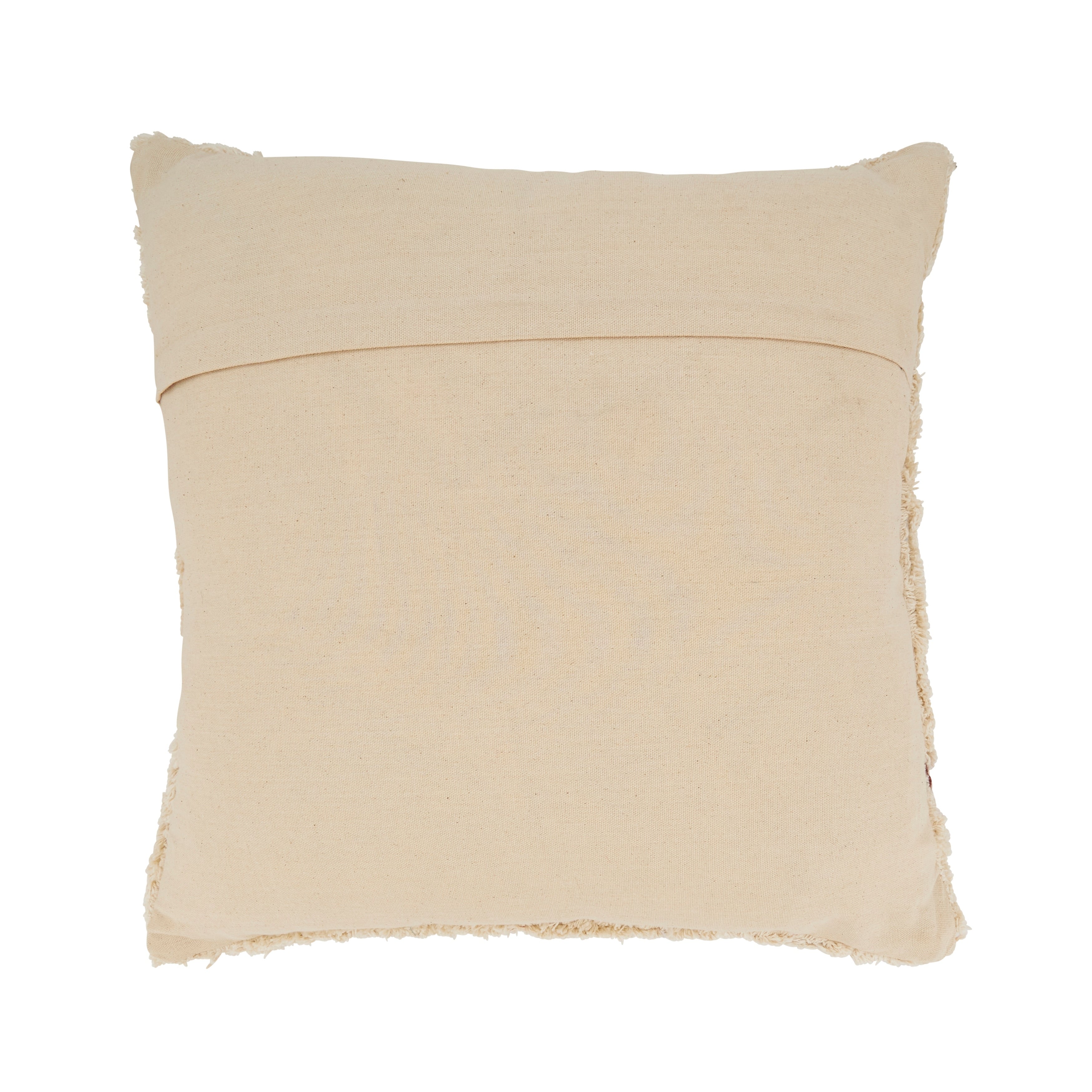 Tufted Symmetry Embroidered Throw Pillow